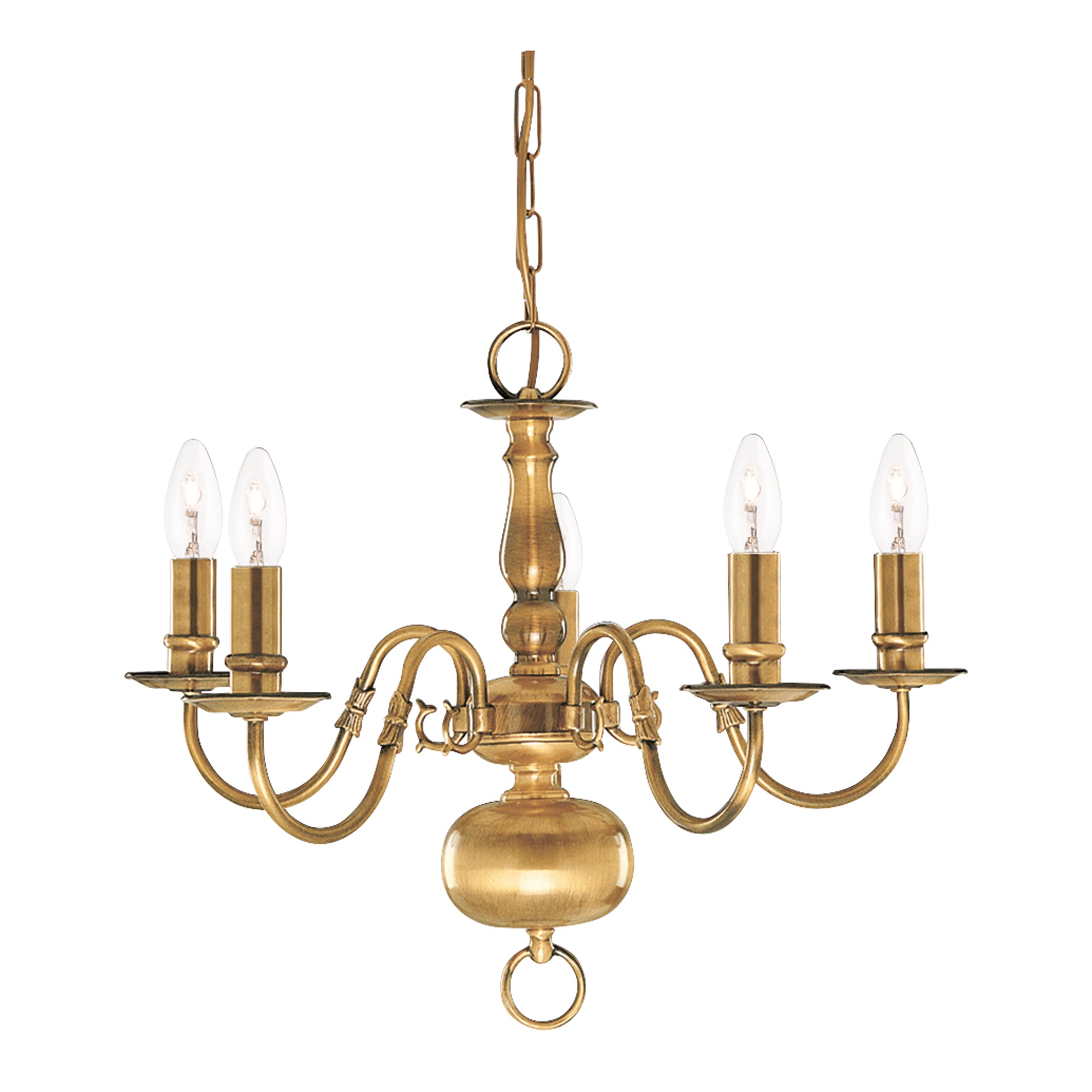 Flemish Pendant - Solid Brass Metal 5