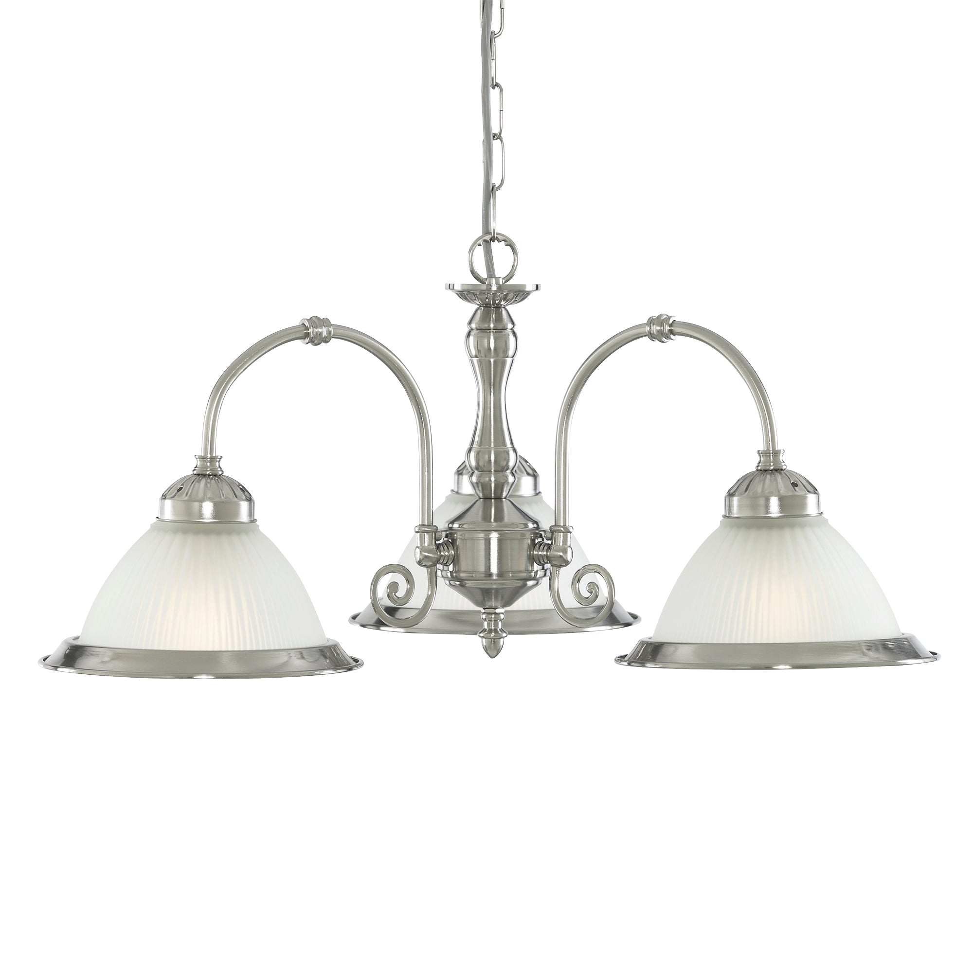 American Diner Pendant II - Glass Satin Silver / 3
