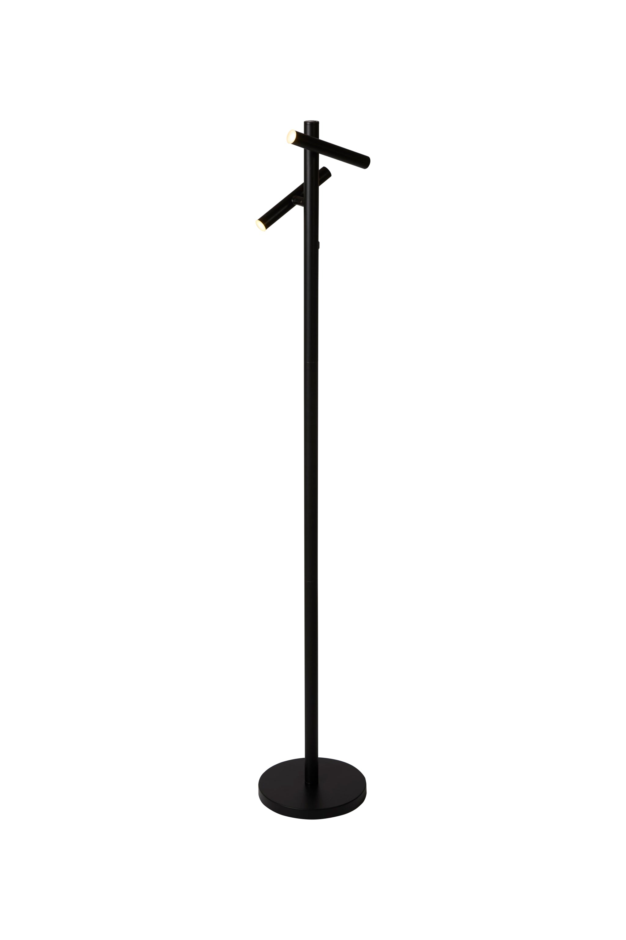 Rechargeable 2Lt Floor Lamp, Black Metal