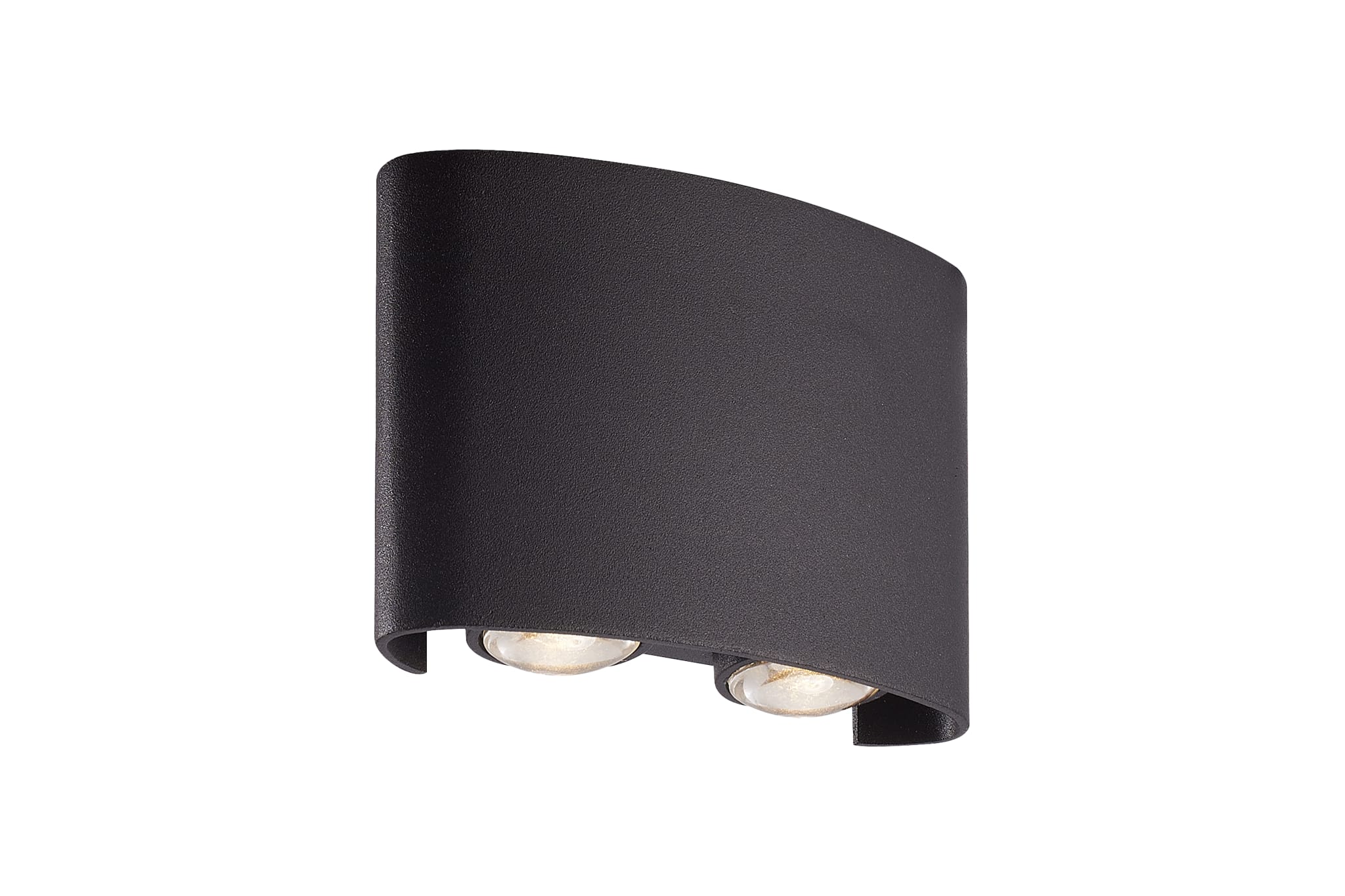 Shadows LED Outdoor Wall Light, Black Aluminum