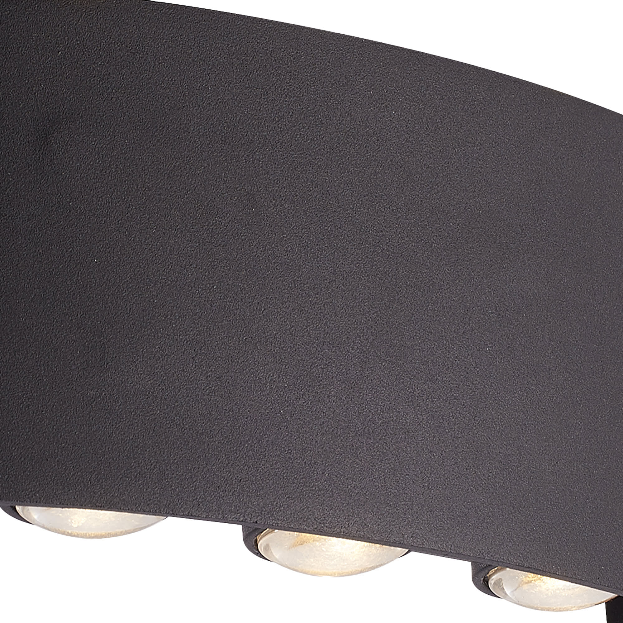 Shadows LED Outdoor Wall Light, Black Aluminum