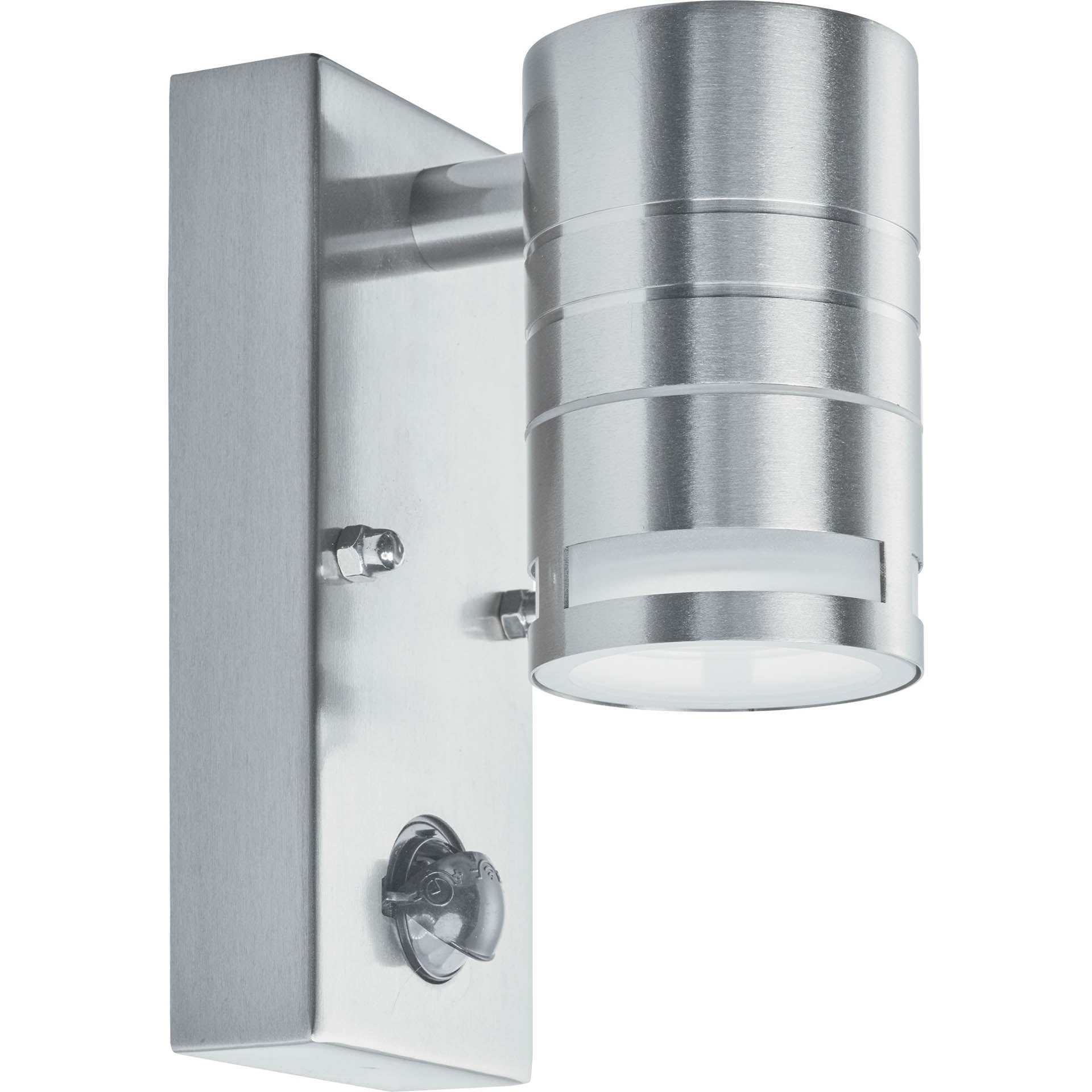 Metro Outdoor Wall Light - Stainless Steel Metal & Glass 1