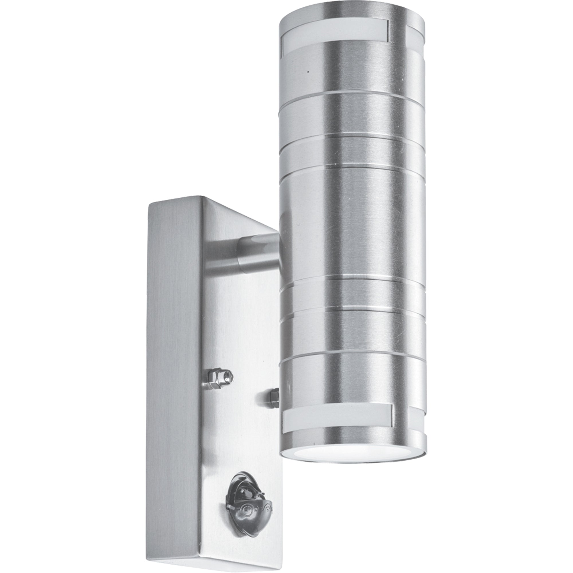 Metro Outdoor Wall Light - Stainless Steel Metal & Glass 2