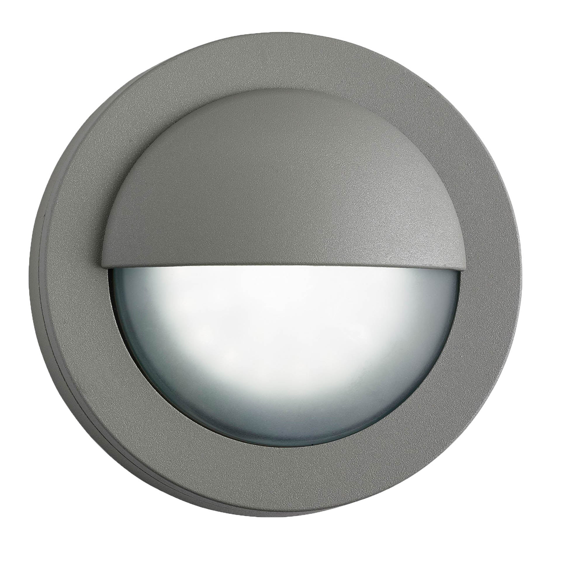 Bangor Outdoor Wall Light- Grey Metal & Polycarbonate
