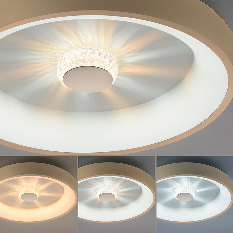 450MM GOLD LED SURFACE CCT+REMOTE