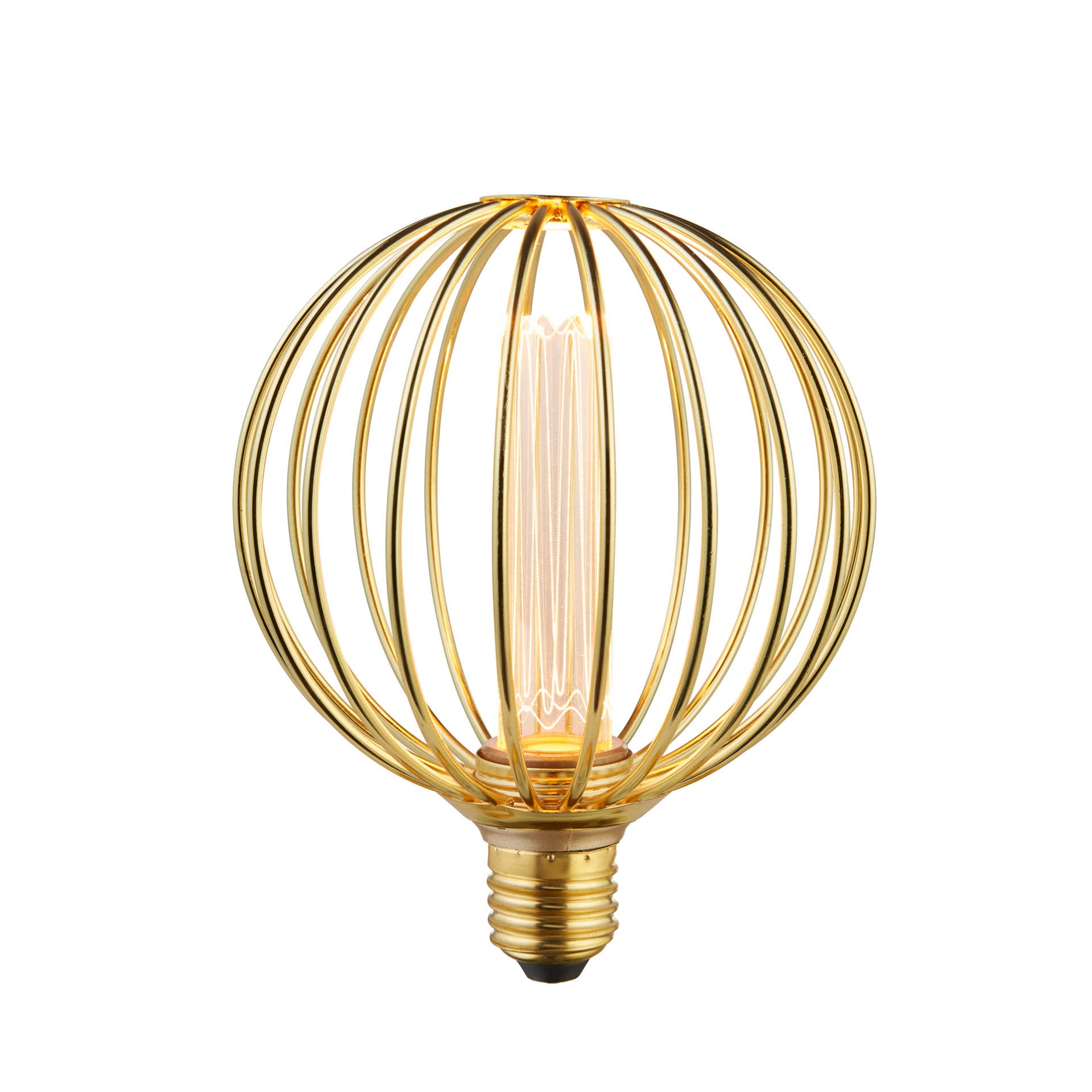 Globe Lamp - Gold Metal Gold