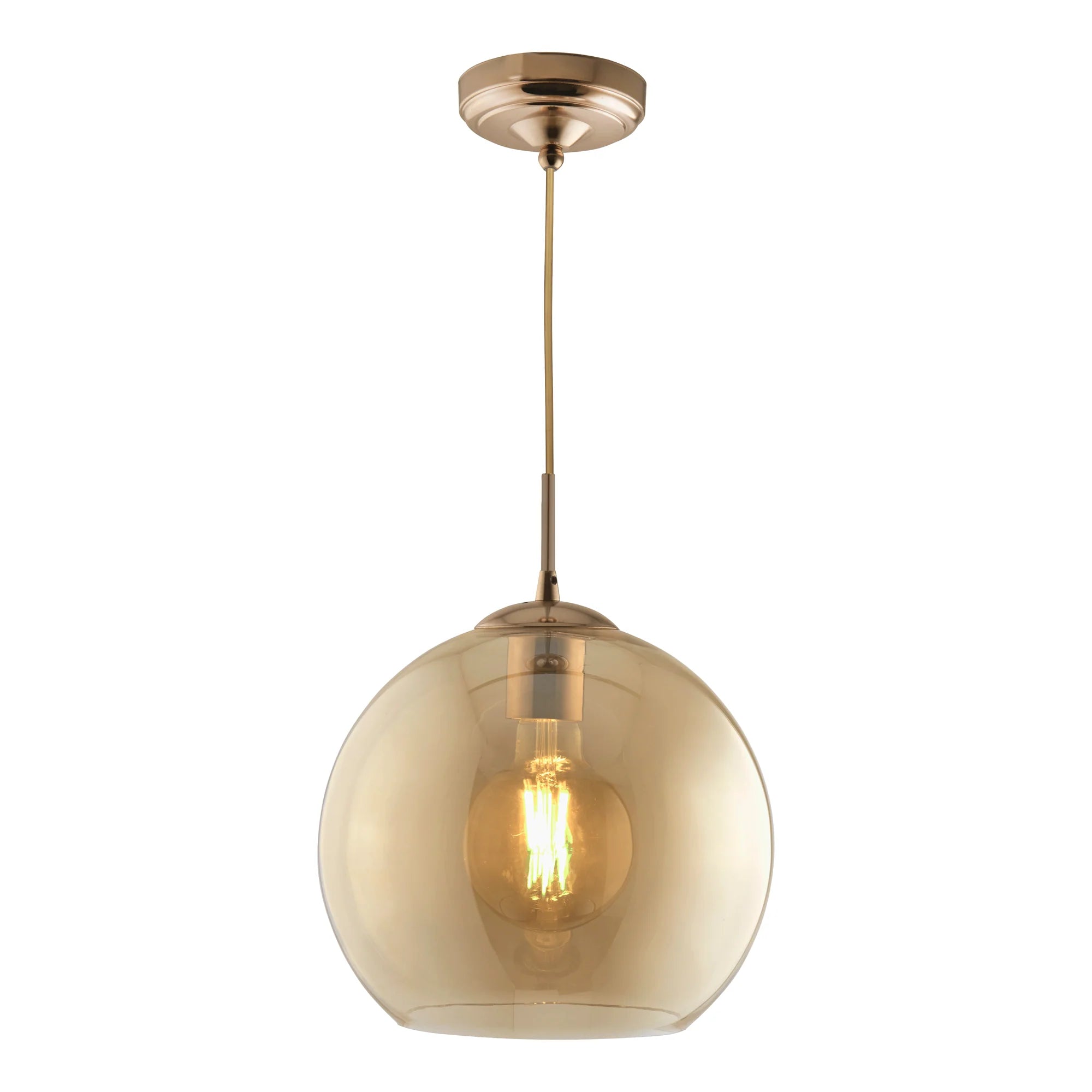 Balls Pendant - Metal & Glass