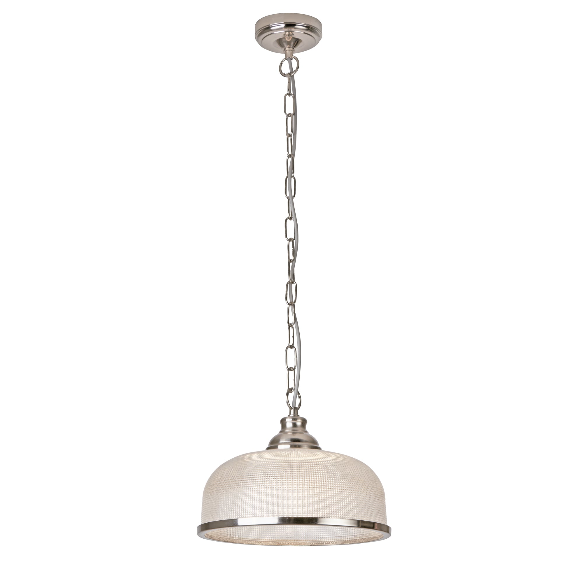 Bistro II Pendant 1 / Satin Silver