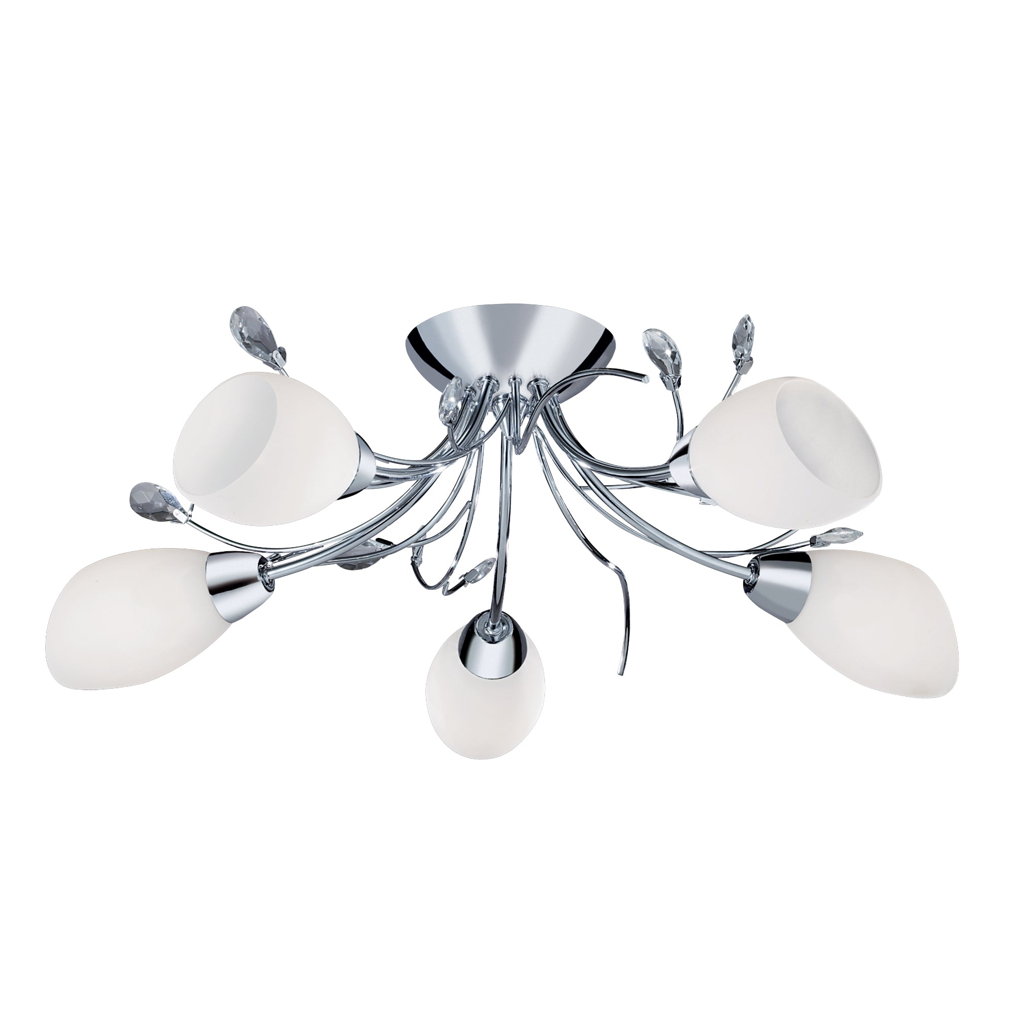 Gardenia 5Lt Flush - Polished Chrome & Glass Chrome / 5