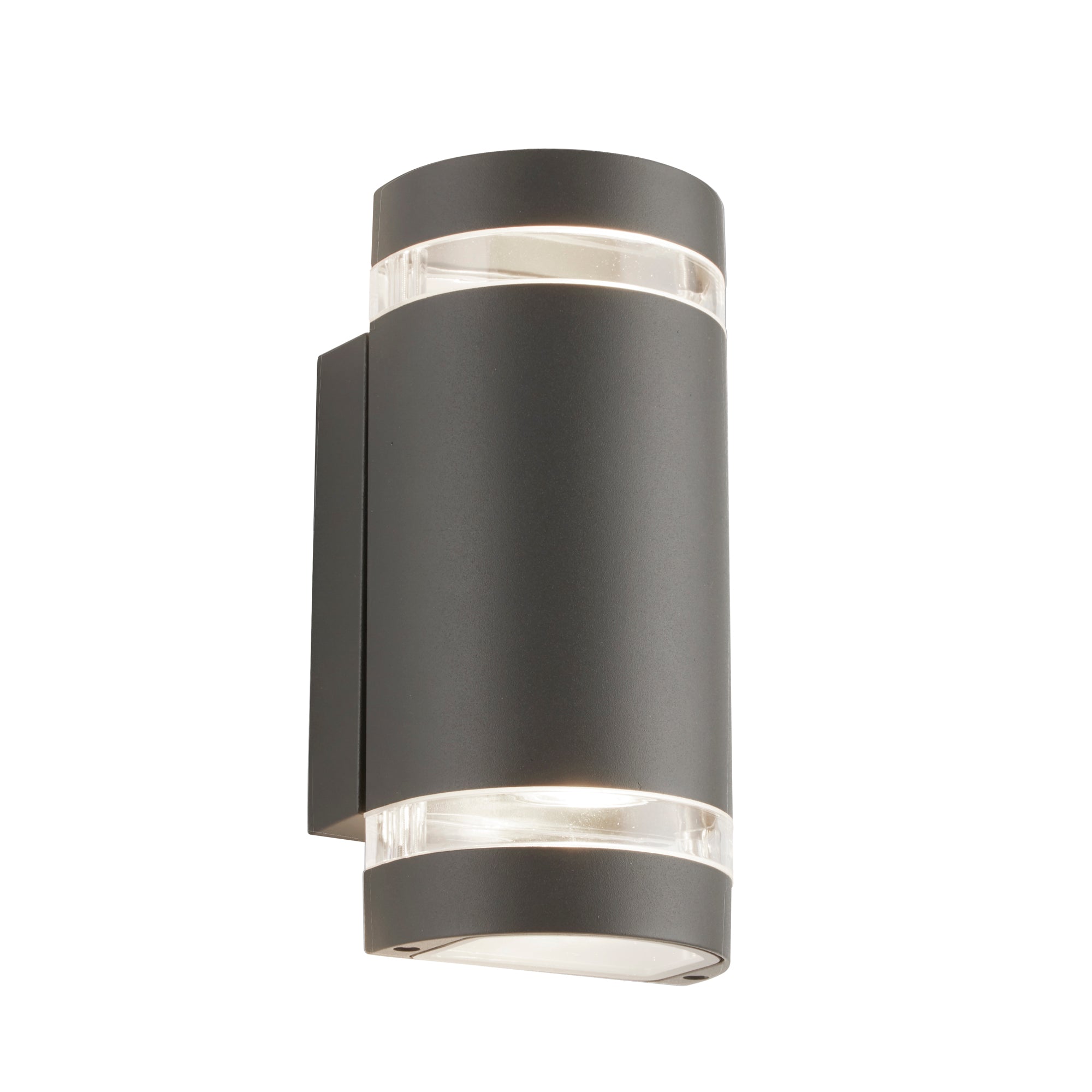 Sheffield Outdoor Wall Light - Glass & Polycarb Grey