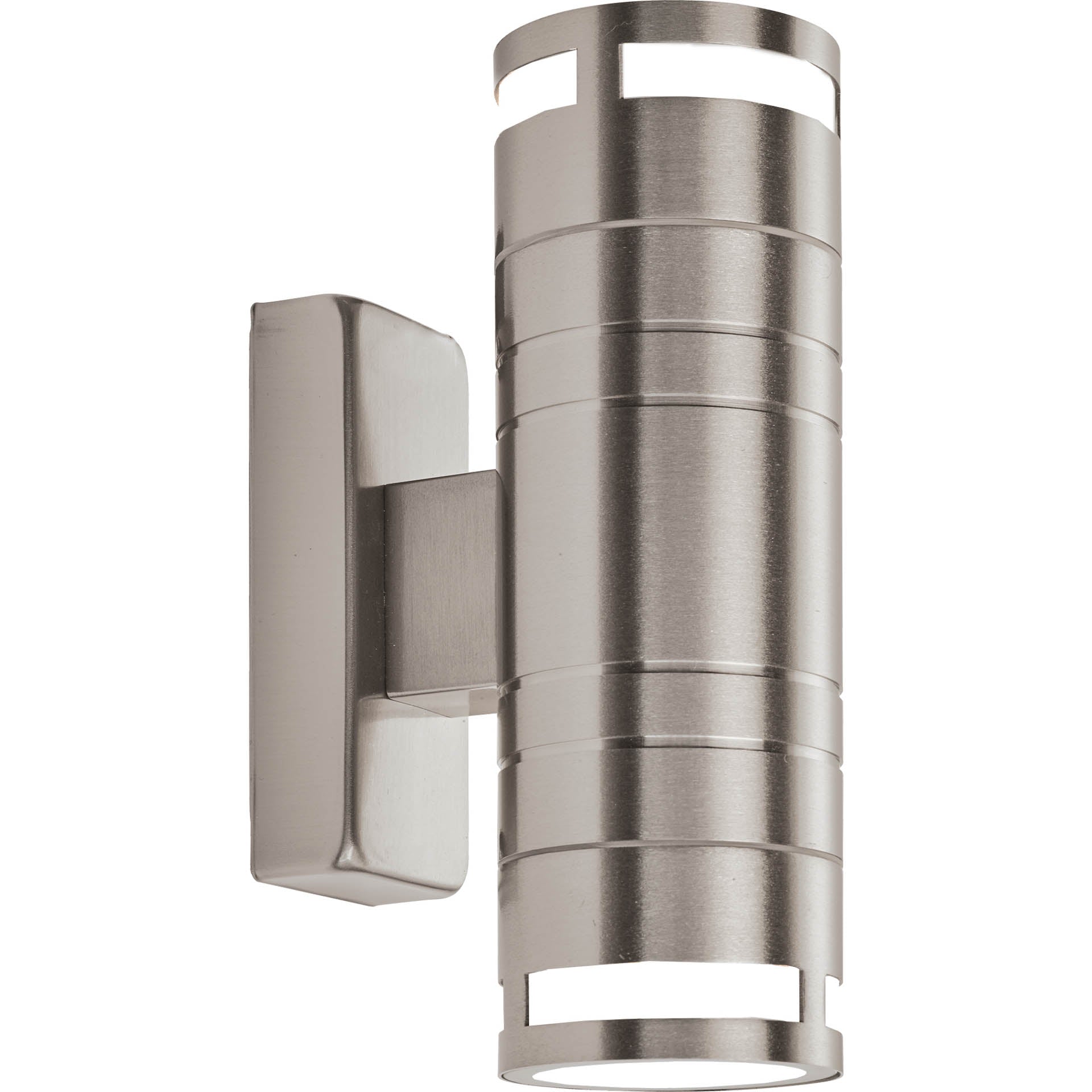 Metro Outdoor Wall Light - Stainless Steel Metal & Glass