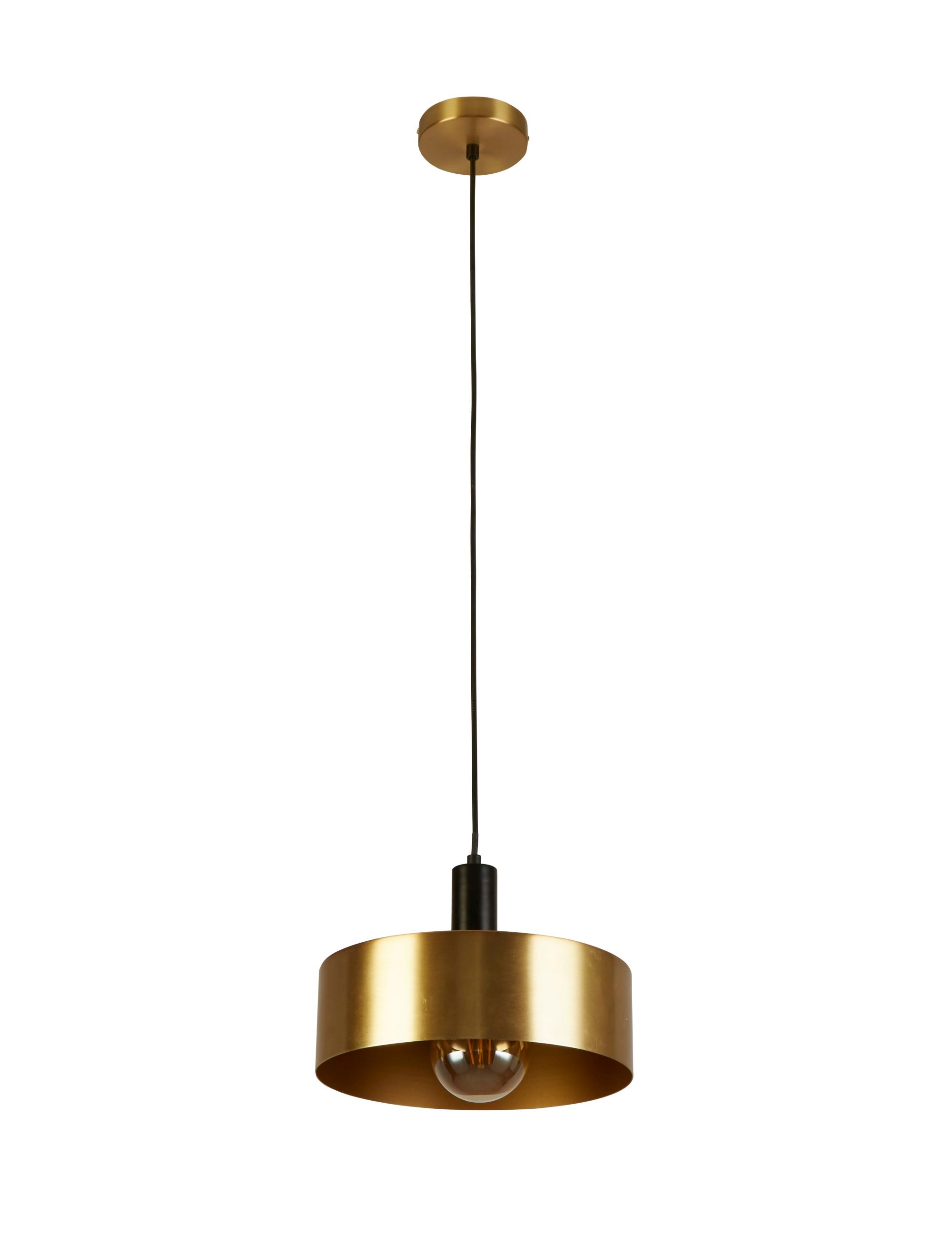 Knox Pendant - Black & Gold Metal