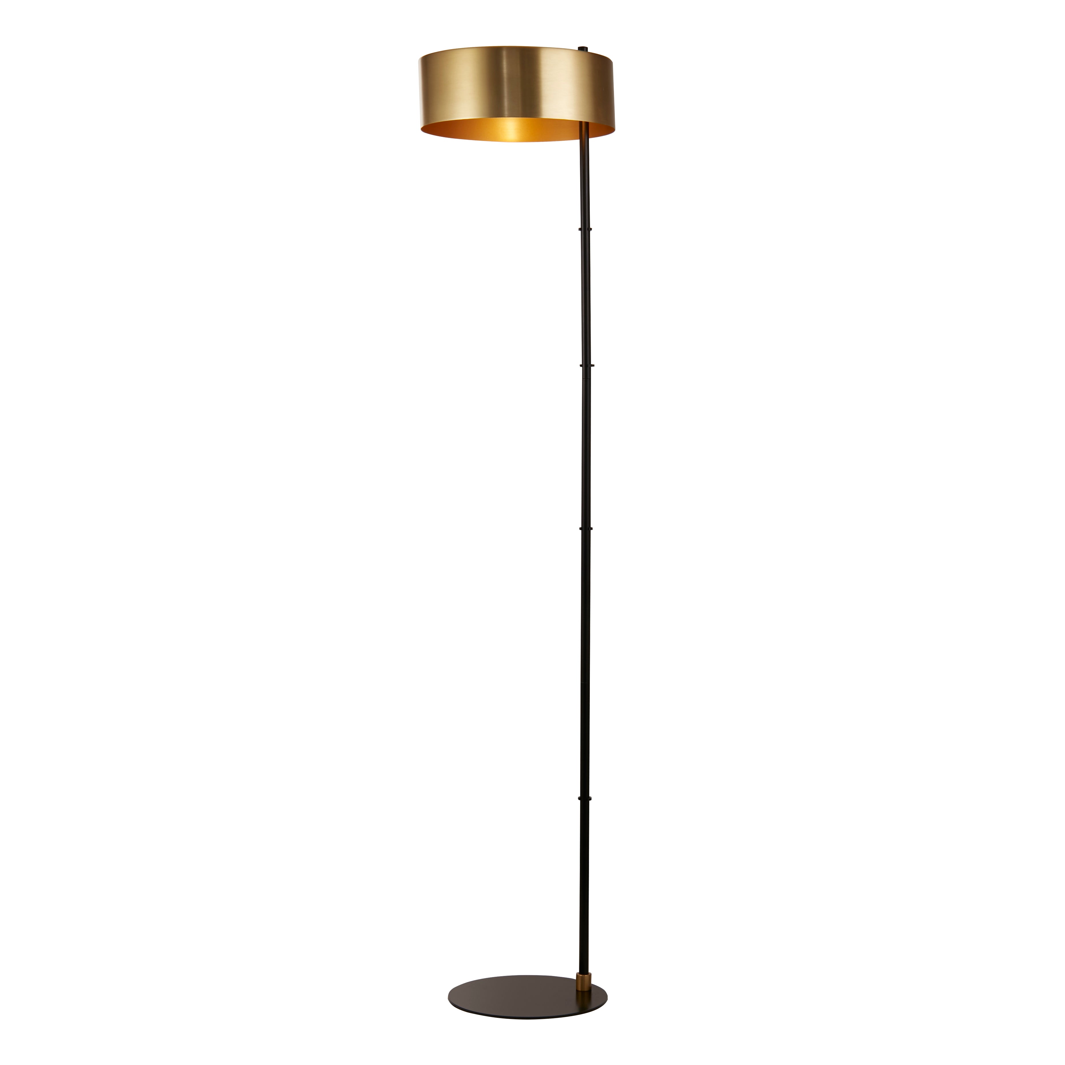 Knox Floor Lamp - Black & Gold Metal