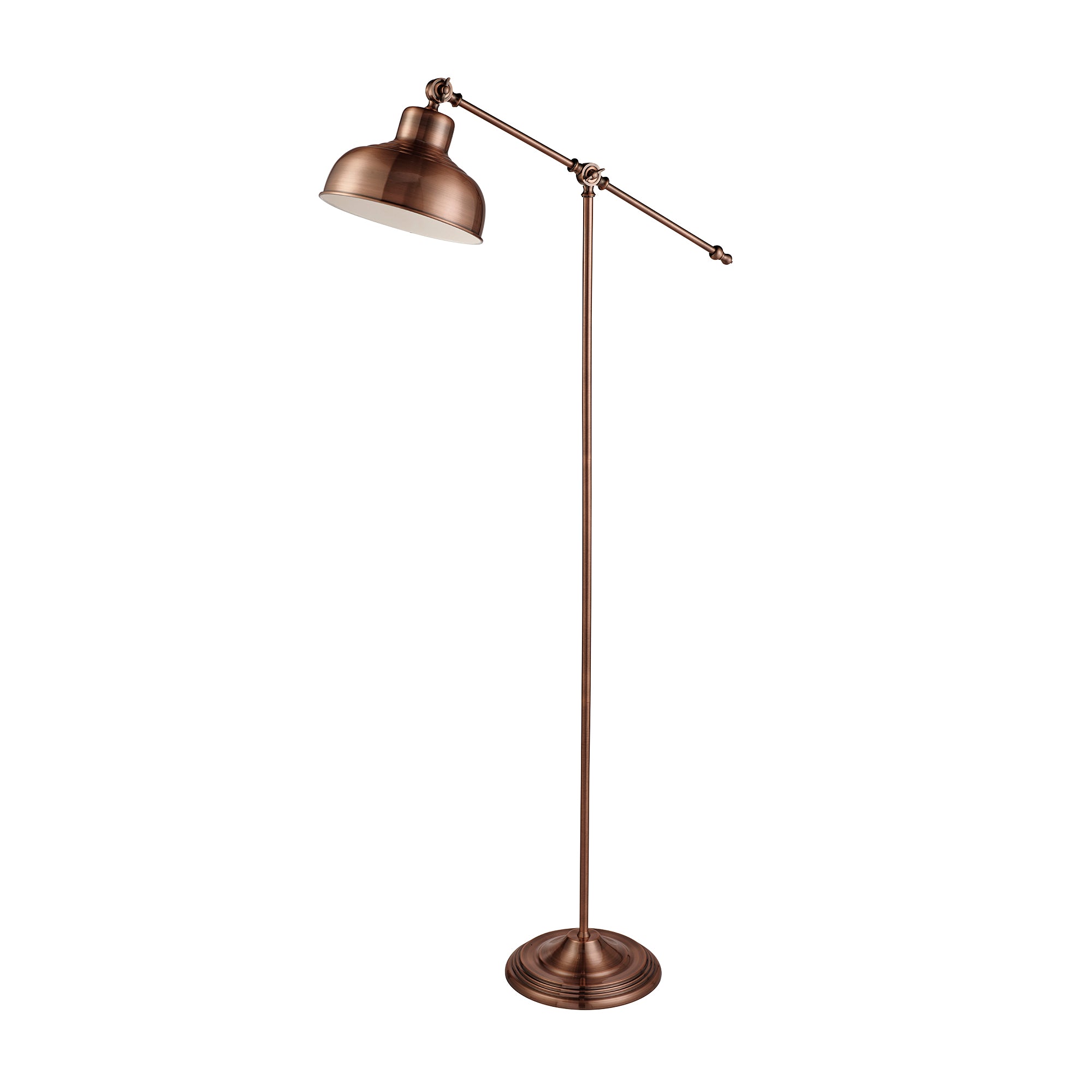Macbeth Floor Lamp - Antique Copper Metal