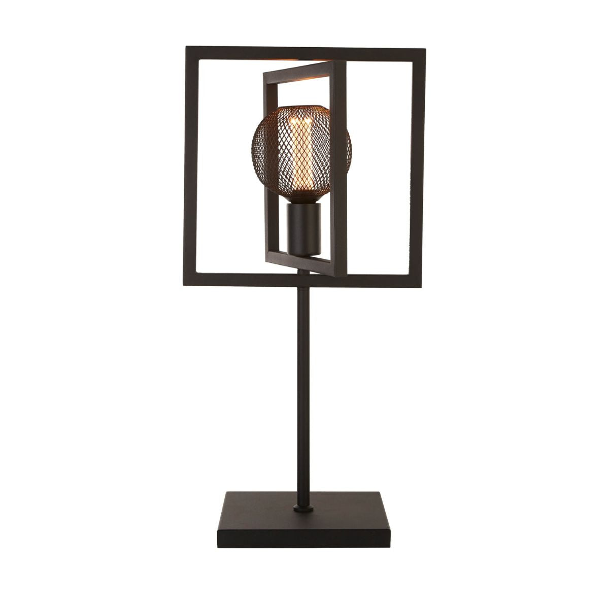 Plaza Table Lamp - Matt Black Metal