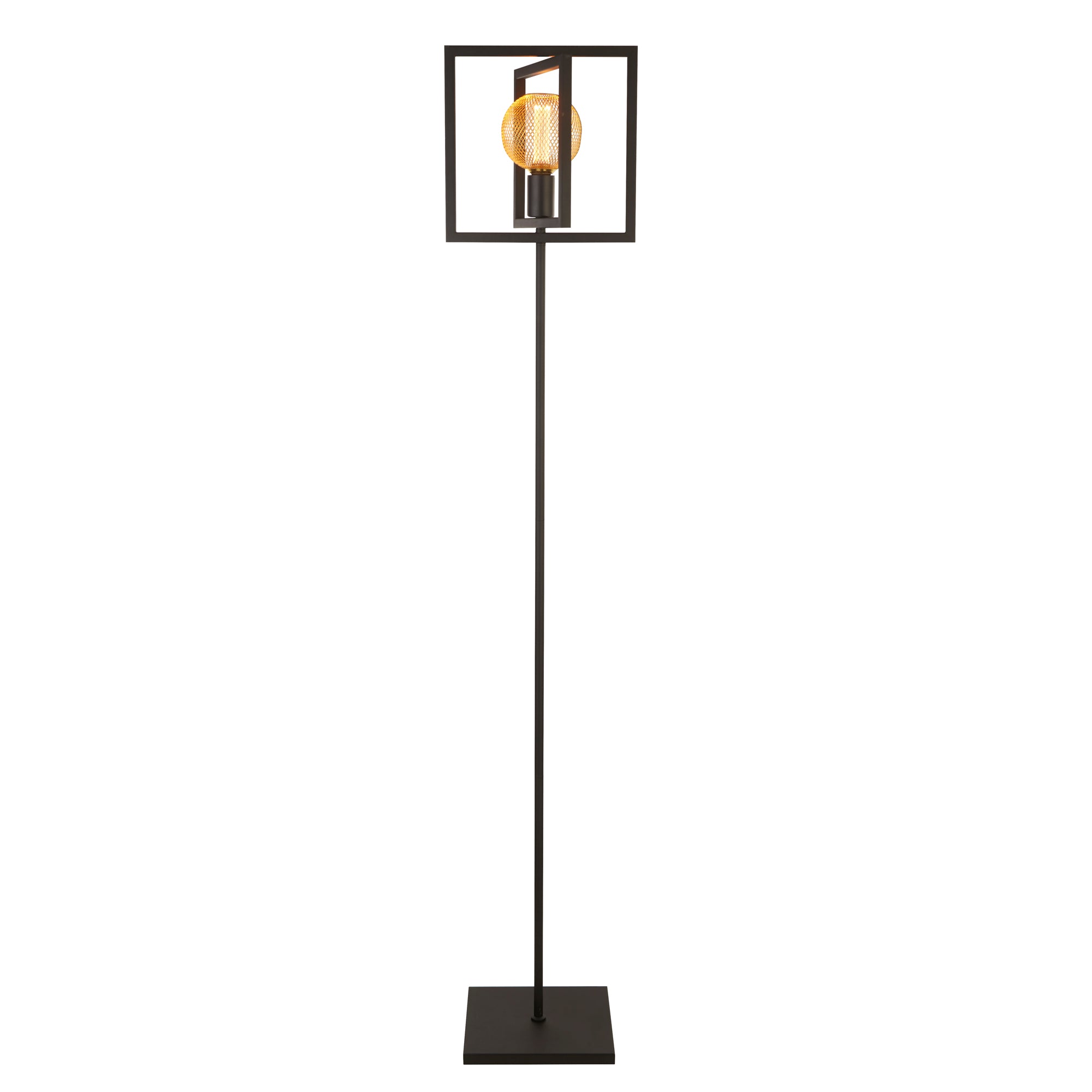 Plaza Floor Lamp - Matt Black Metal