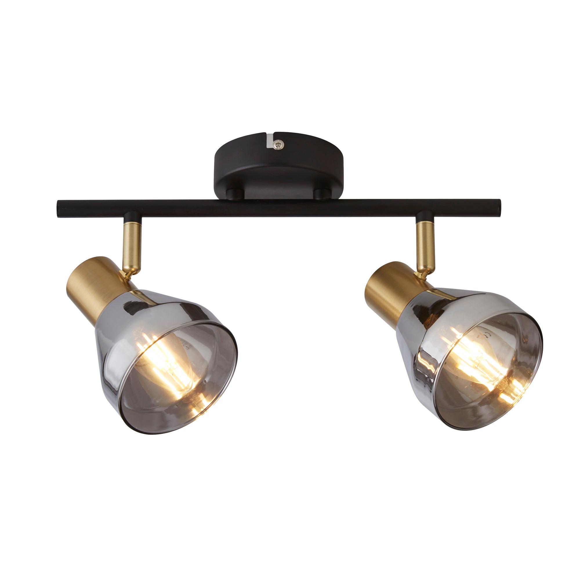 Westminster Spot - Black, Satin Brass Metal & Smoked Black, Satin Brass and Smoked / 2