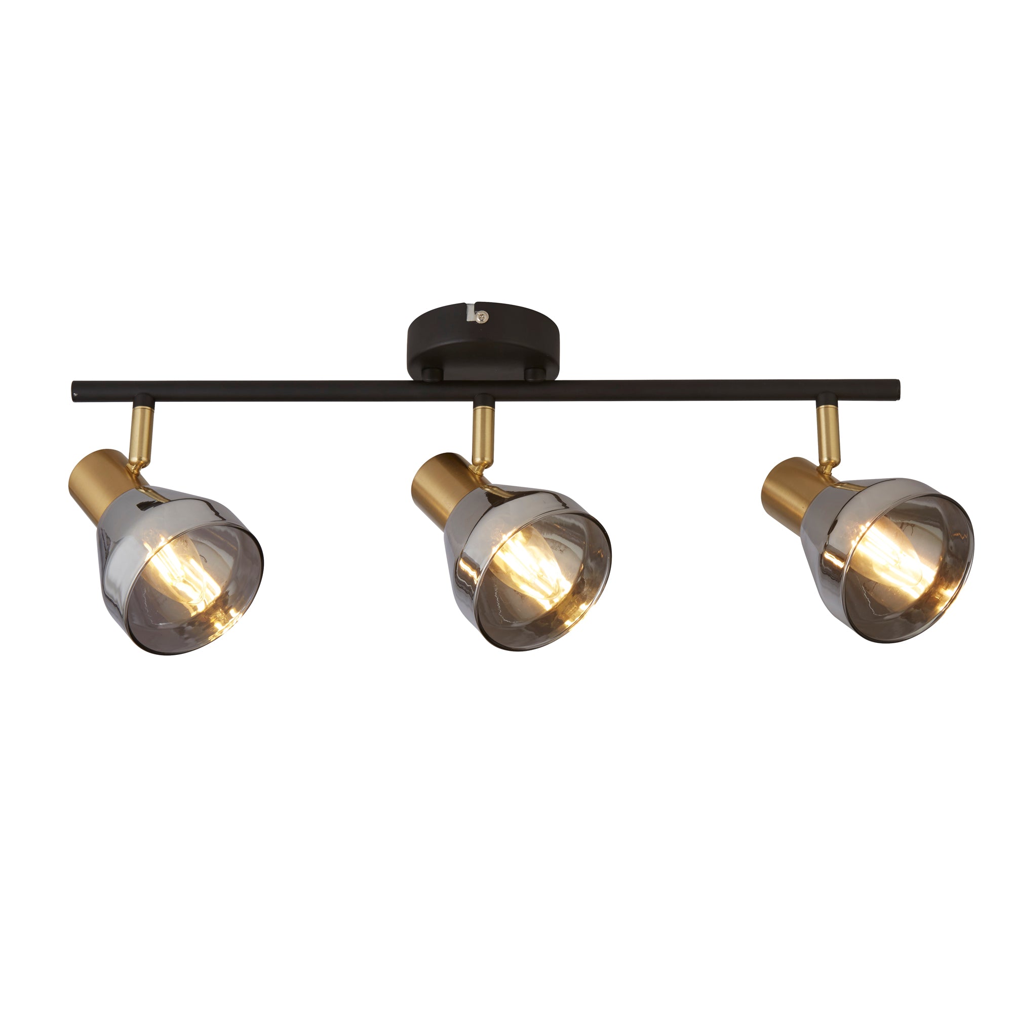 Westminster Spot - Black, Satin Brass Metal & Smoked Black, Satin Brass and Smoked / 3