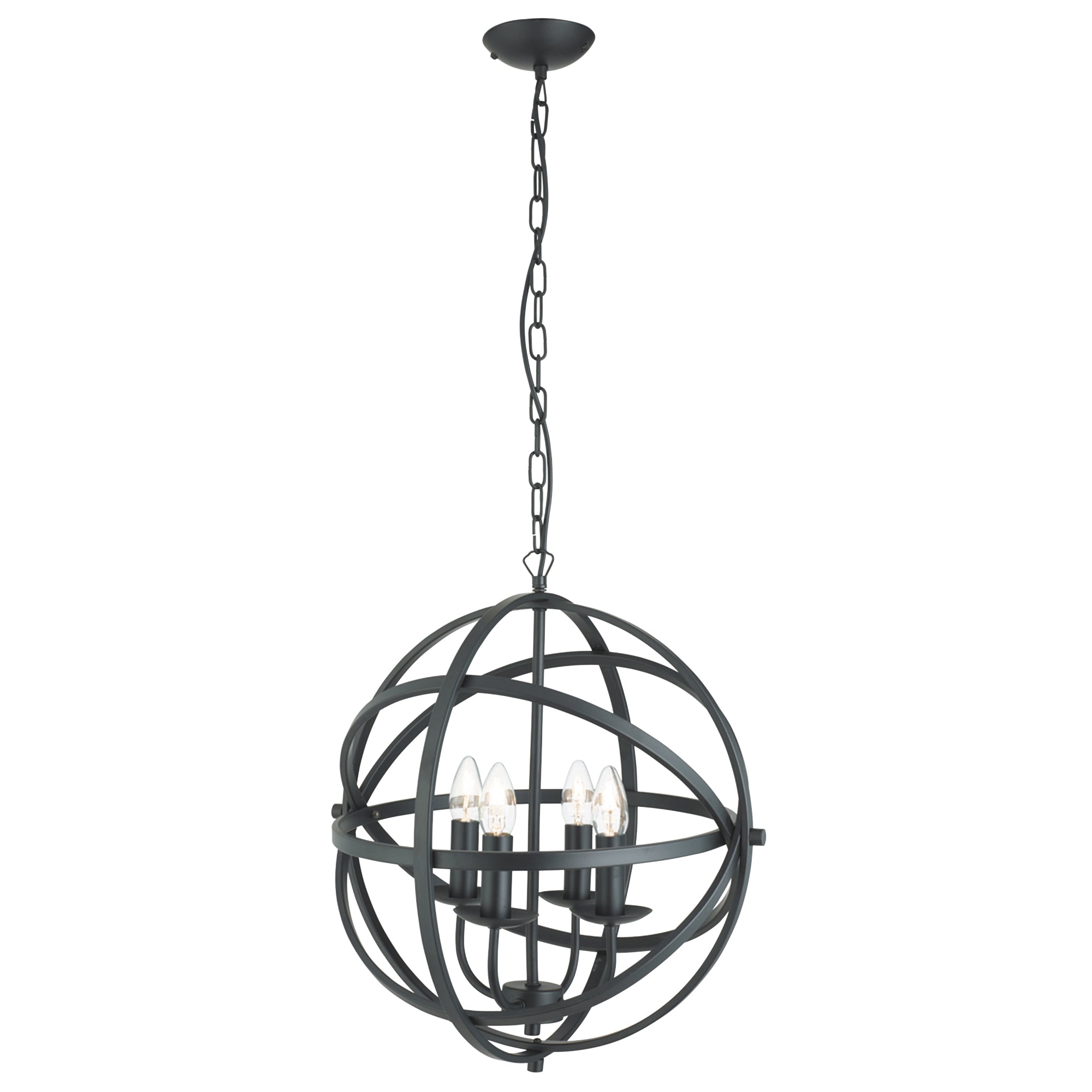 Orbit Pendant - Metal Black / 4