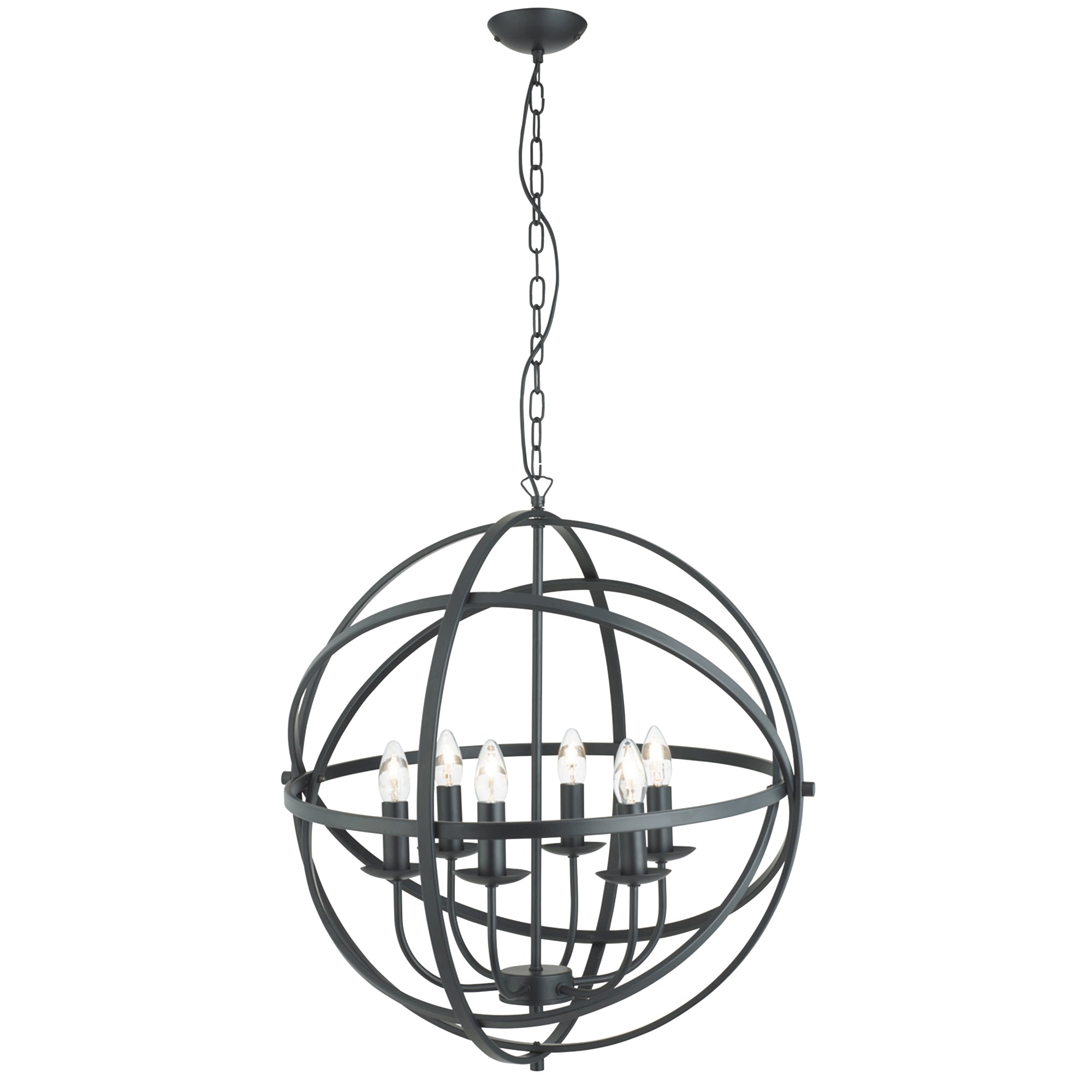 Orbit Pendant - Metal Black / 6