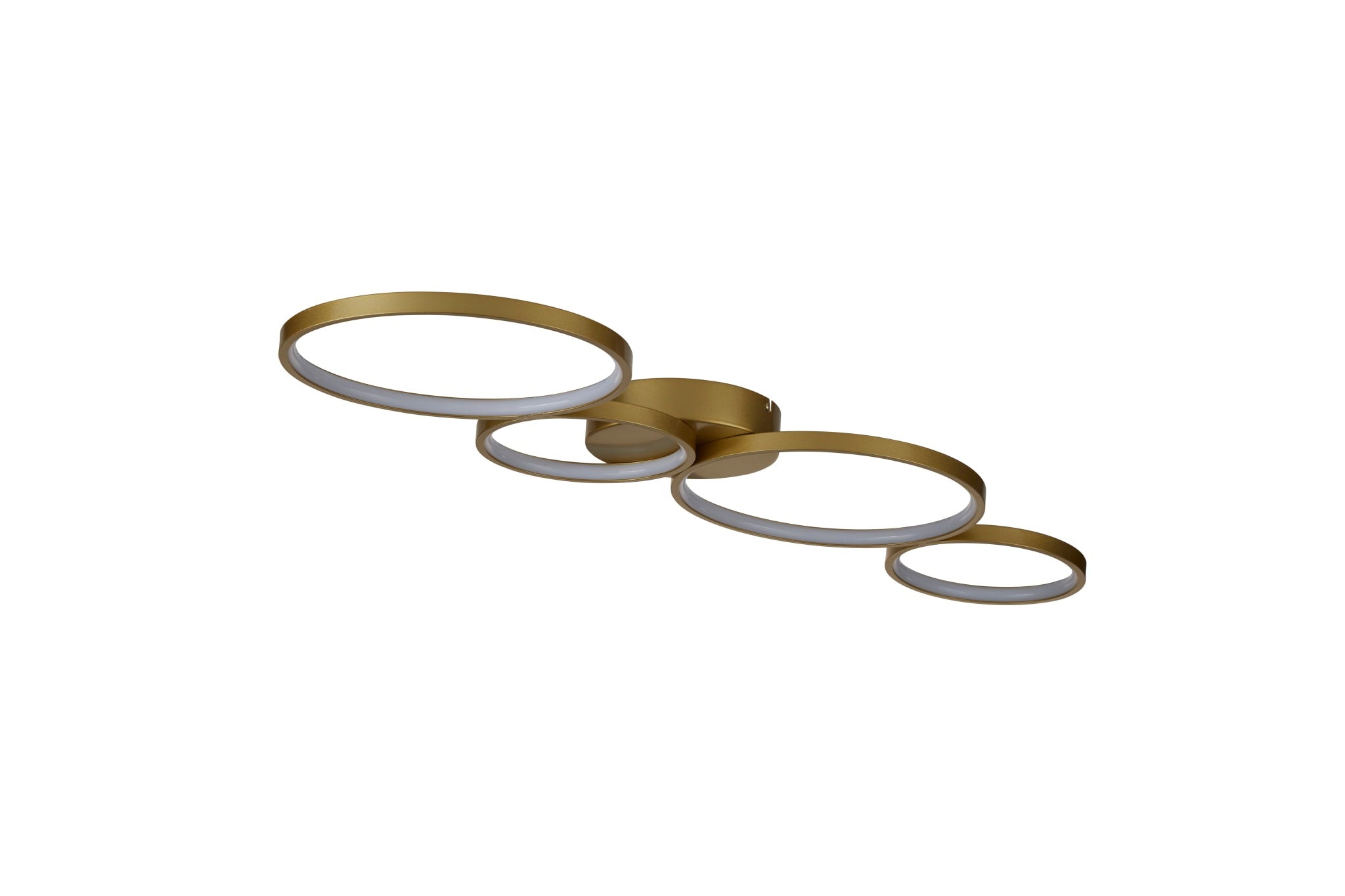 Cirque LED 4Lt Flush, Gold Metal