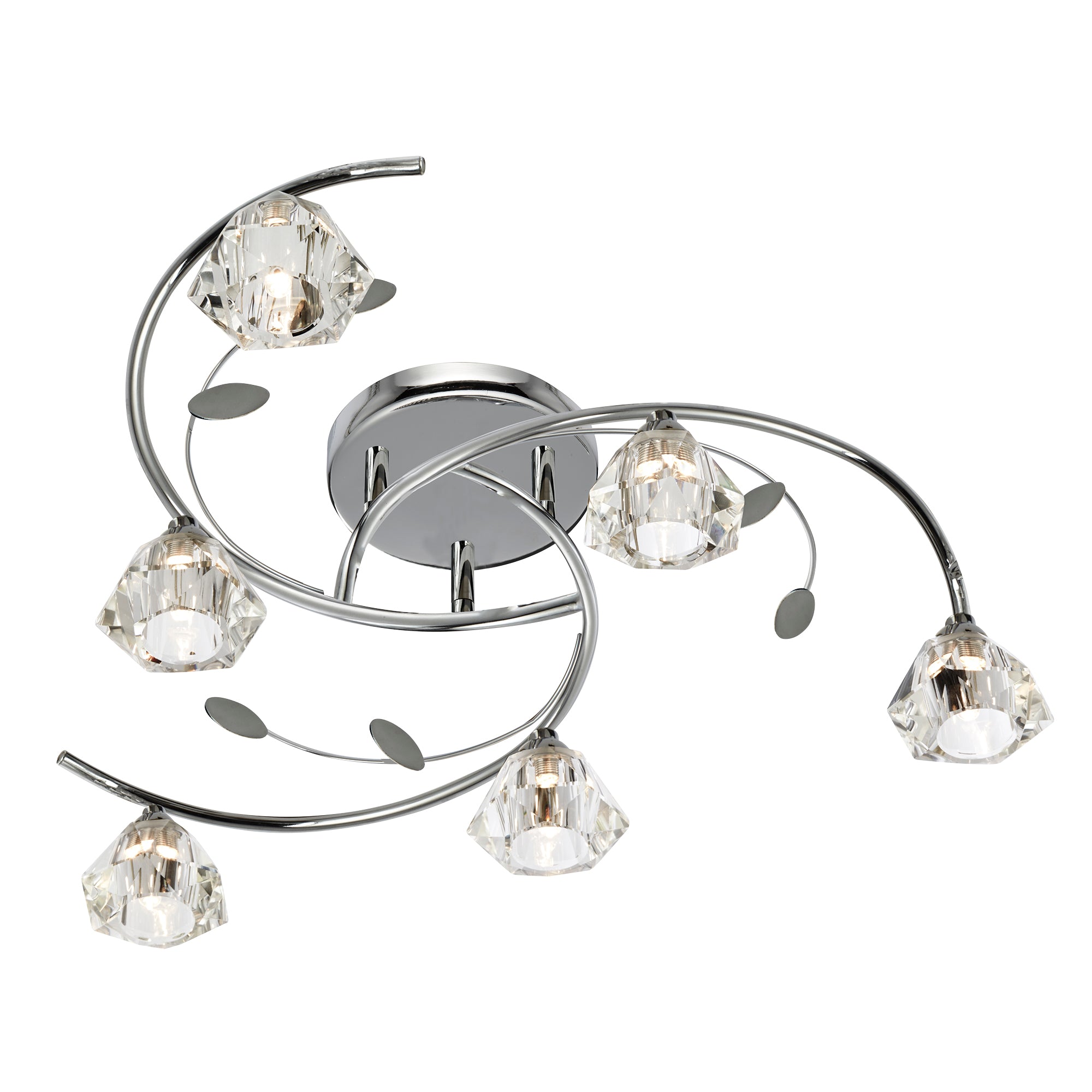 Sierra Semi-Flush II Chrome (6 lights)