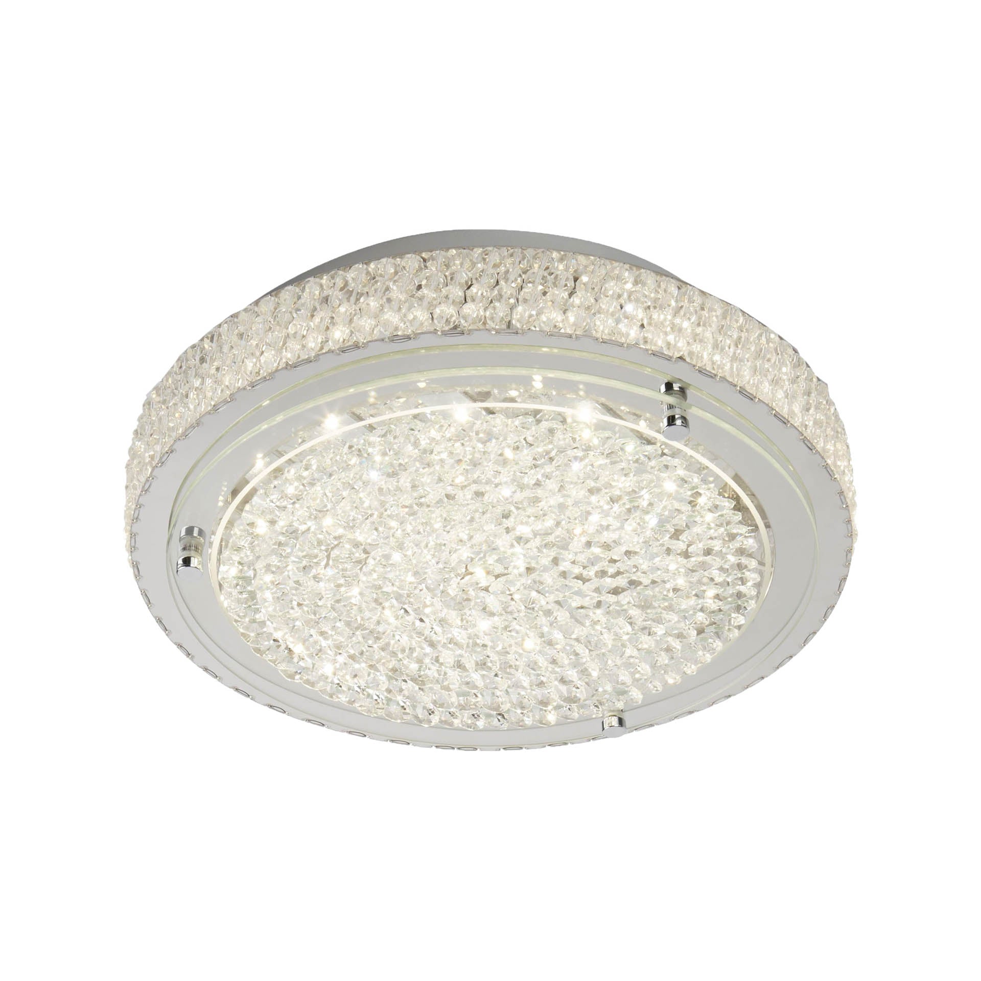 Florida Flush - Chrome Metal & Clear Crystal