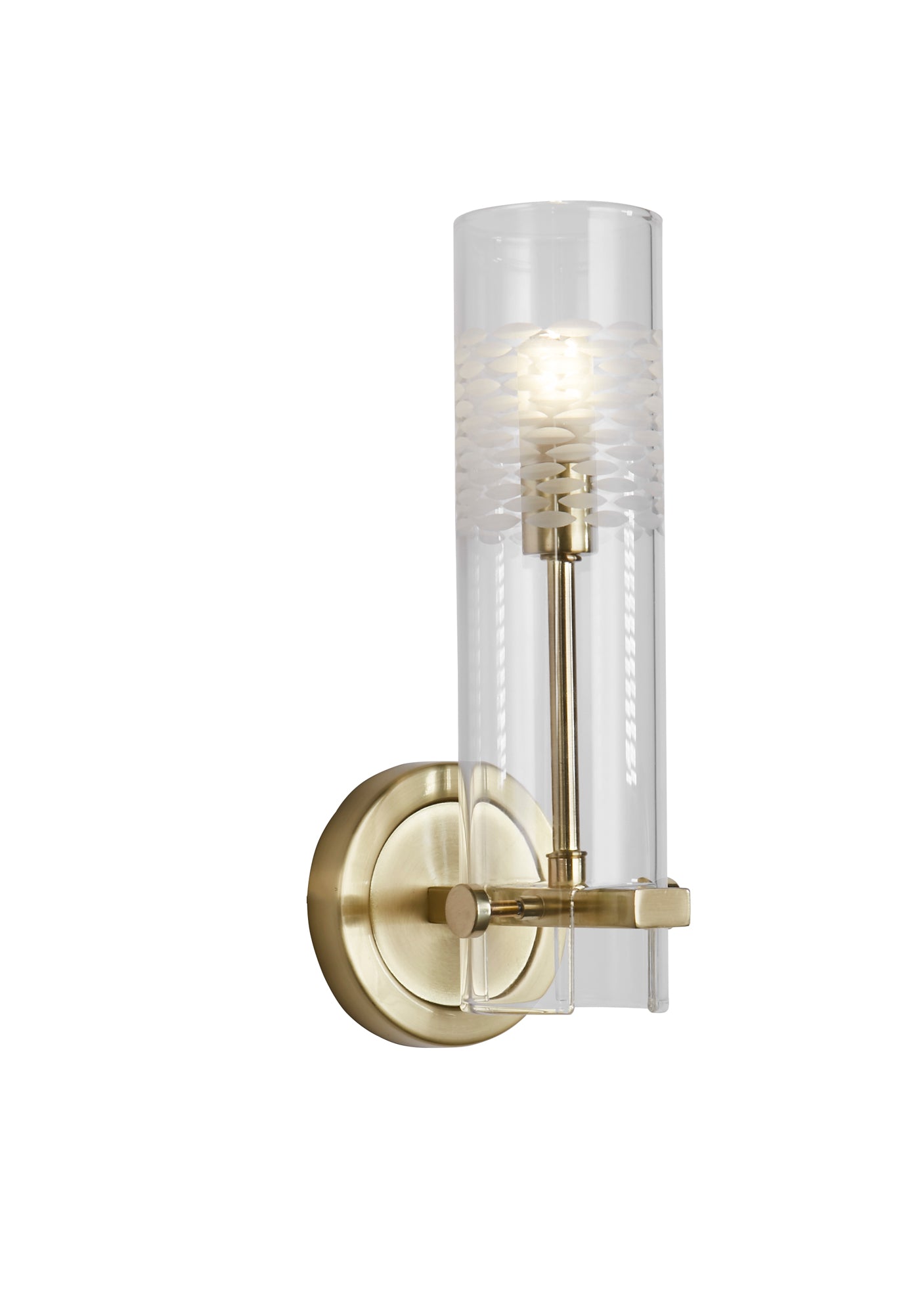 Scope Bathroom Wall Light Satin Brass