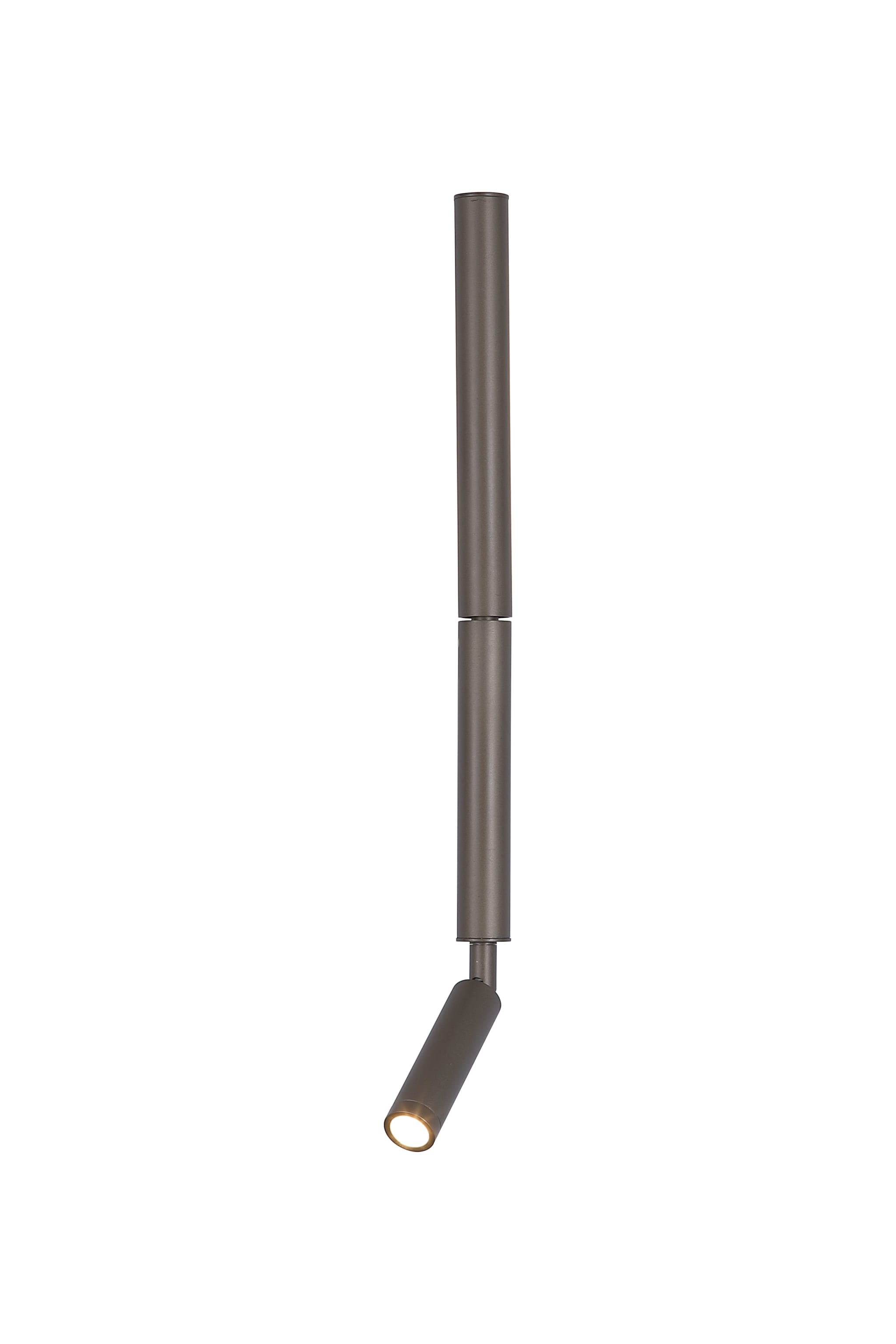 Architect LED Wall Light with Reading Arm, Latte Metal