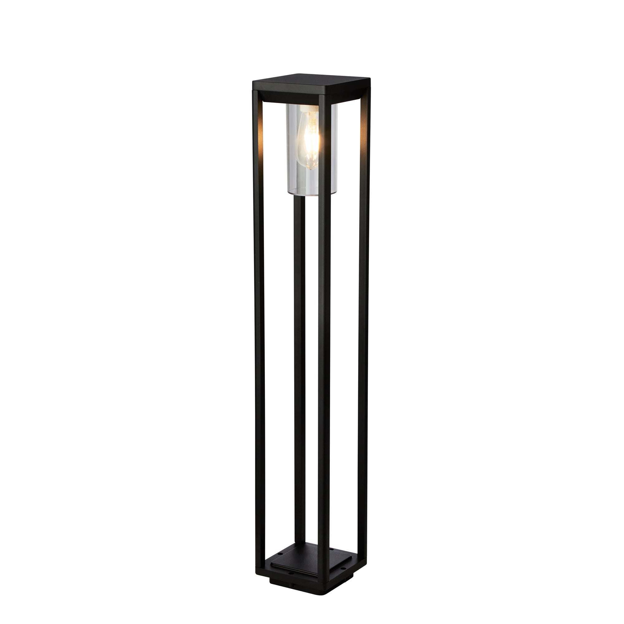 Atlanta Outdoor Post - Black Metal & Polycarbonate 900