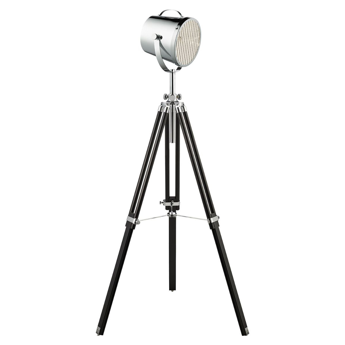 Studio Adjustable Floor Lamp - Black & Chrome Shade