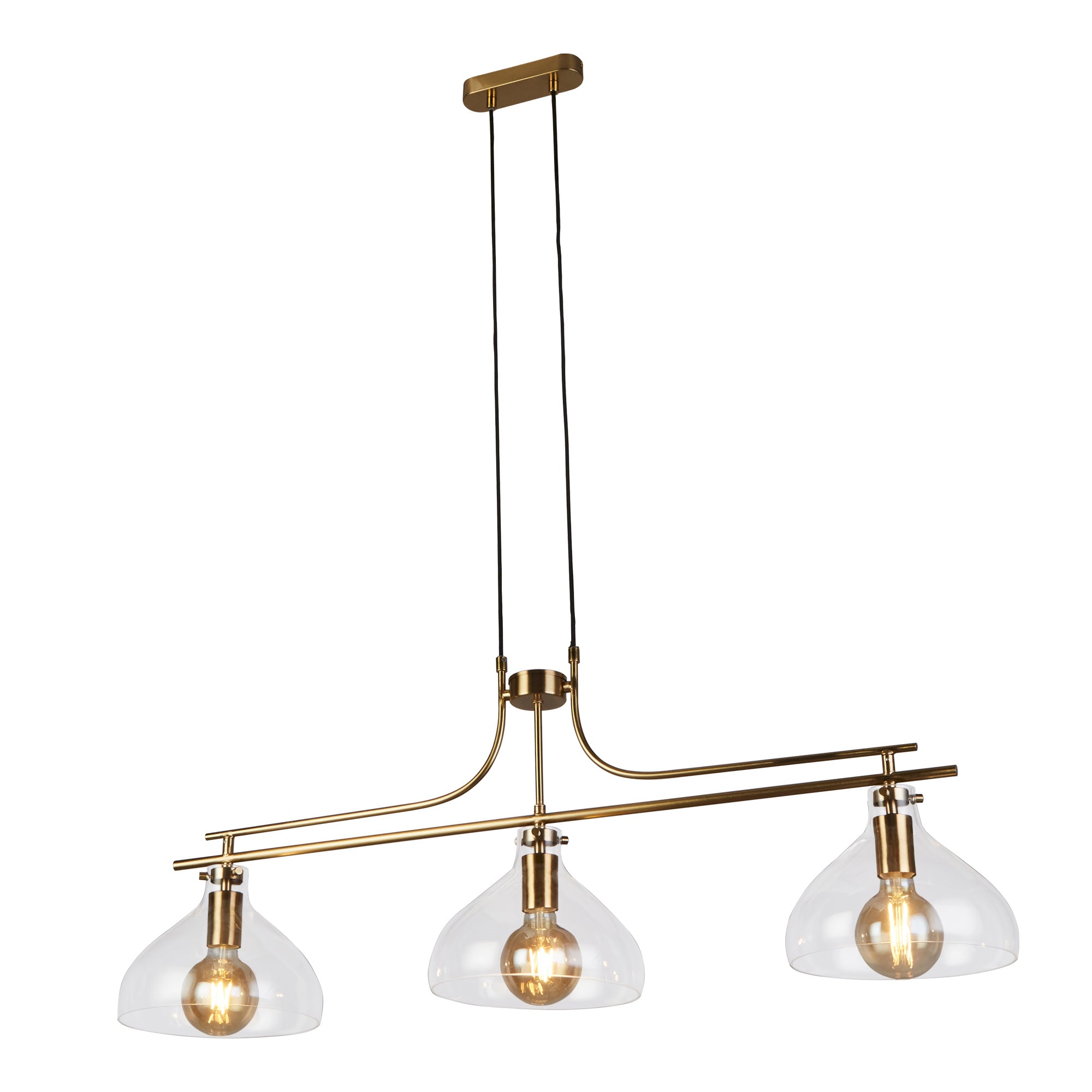 Margarita Bar Pendant - Brass Metal & Glass