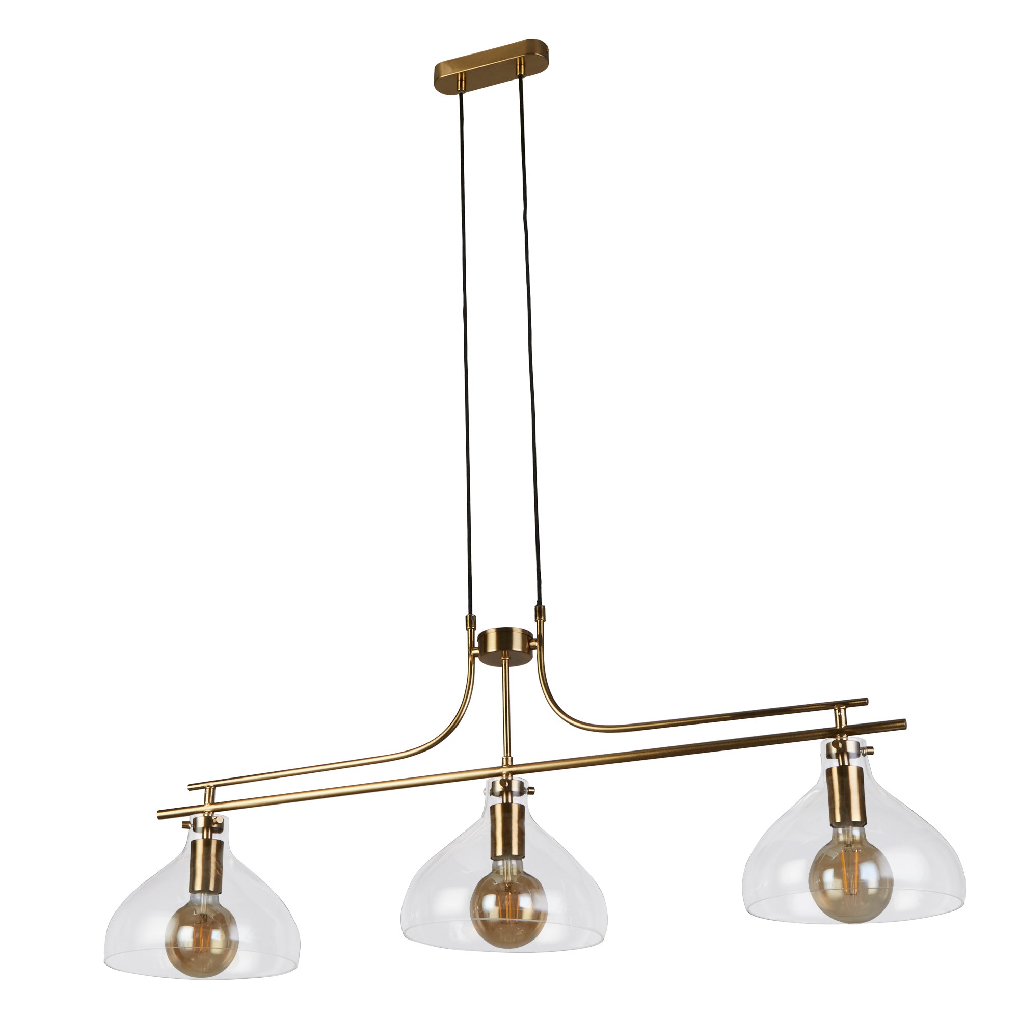 Margarita Bar Pendant - Brass Metal & Glass