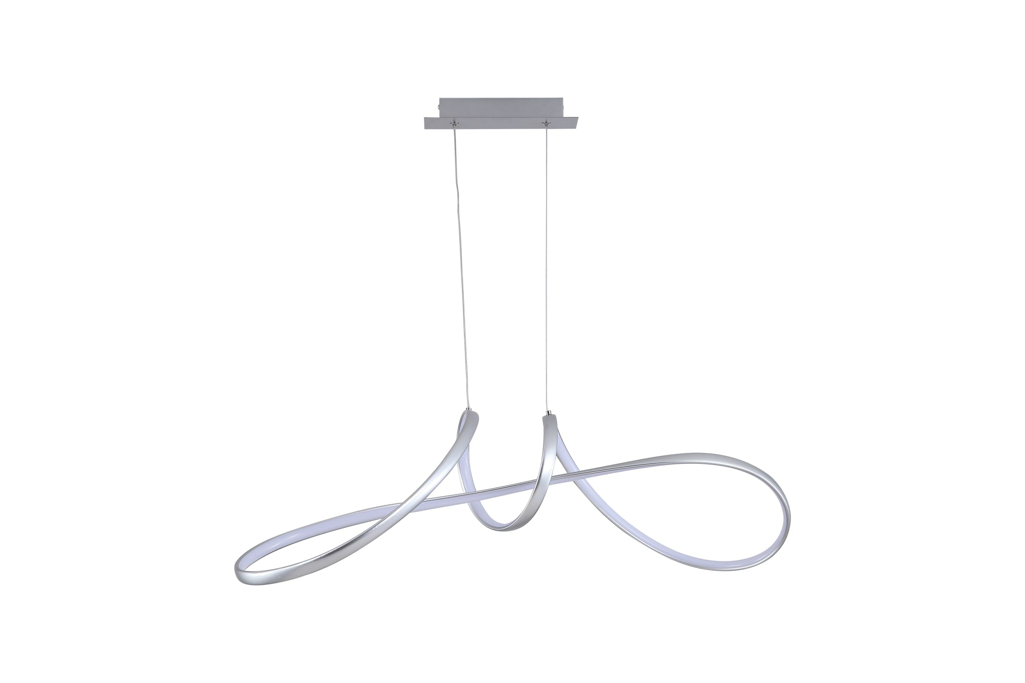 Maisie LED Pendant, Grey Metal