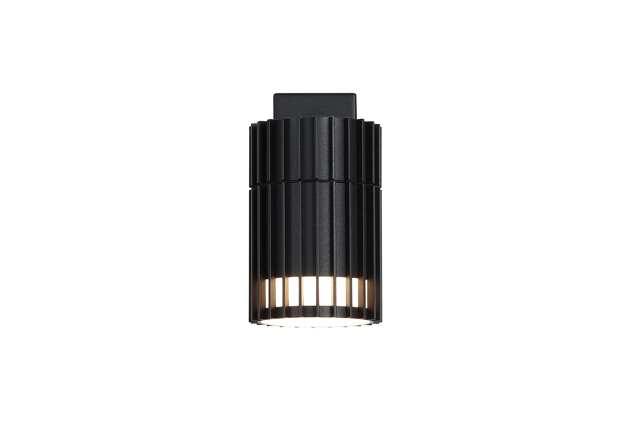Detroit Outdoor Wall Light, Black Metal