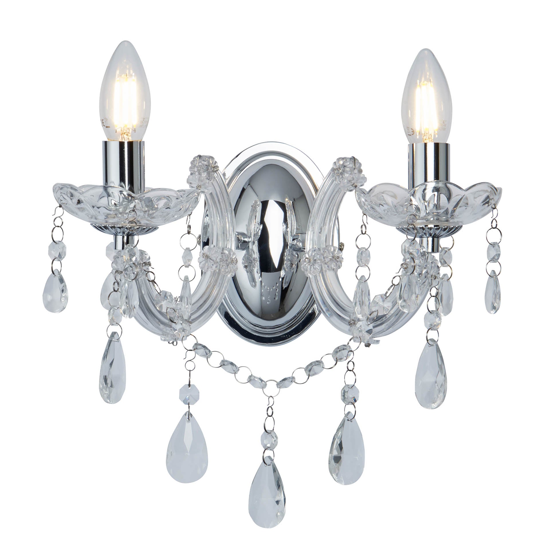 Marie Therese Wall Light - Clear Crystal