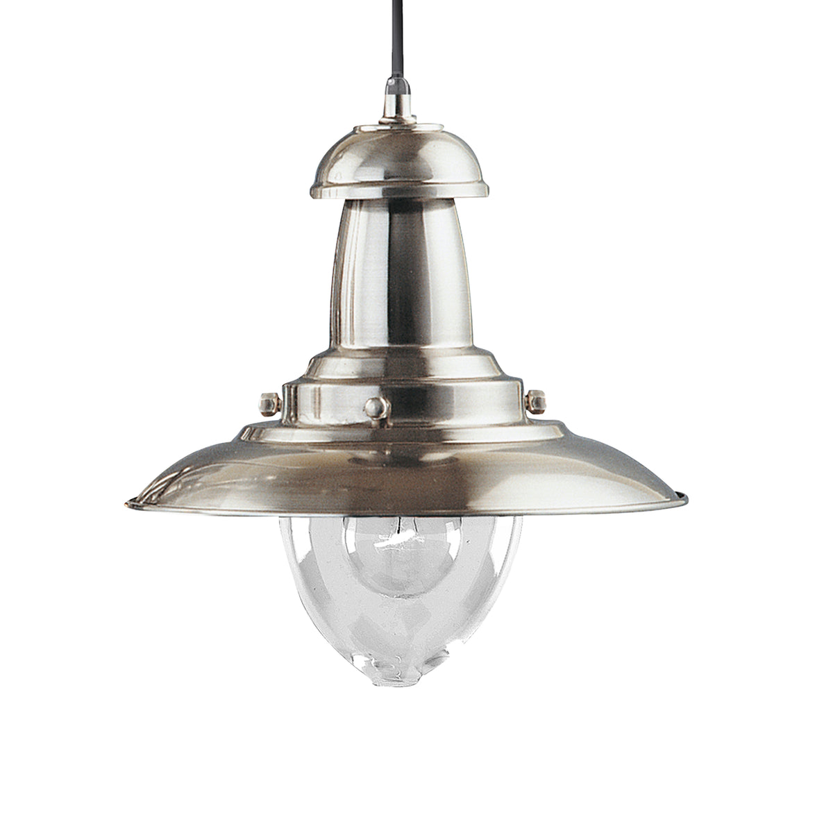 Fisherman Pendant Satin Silver