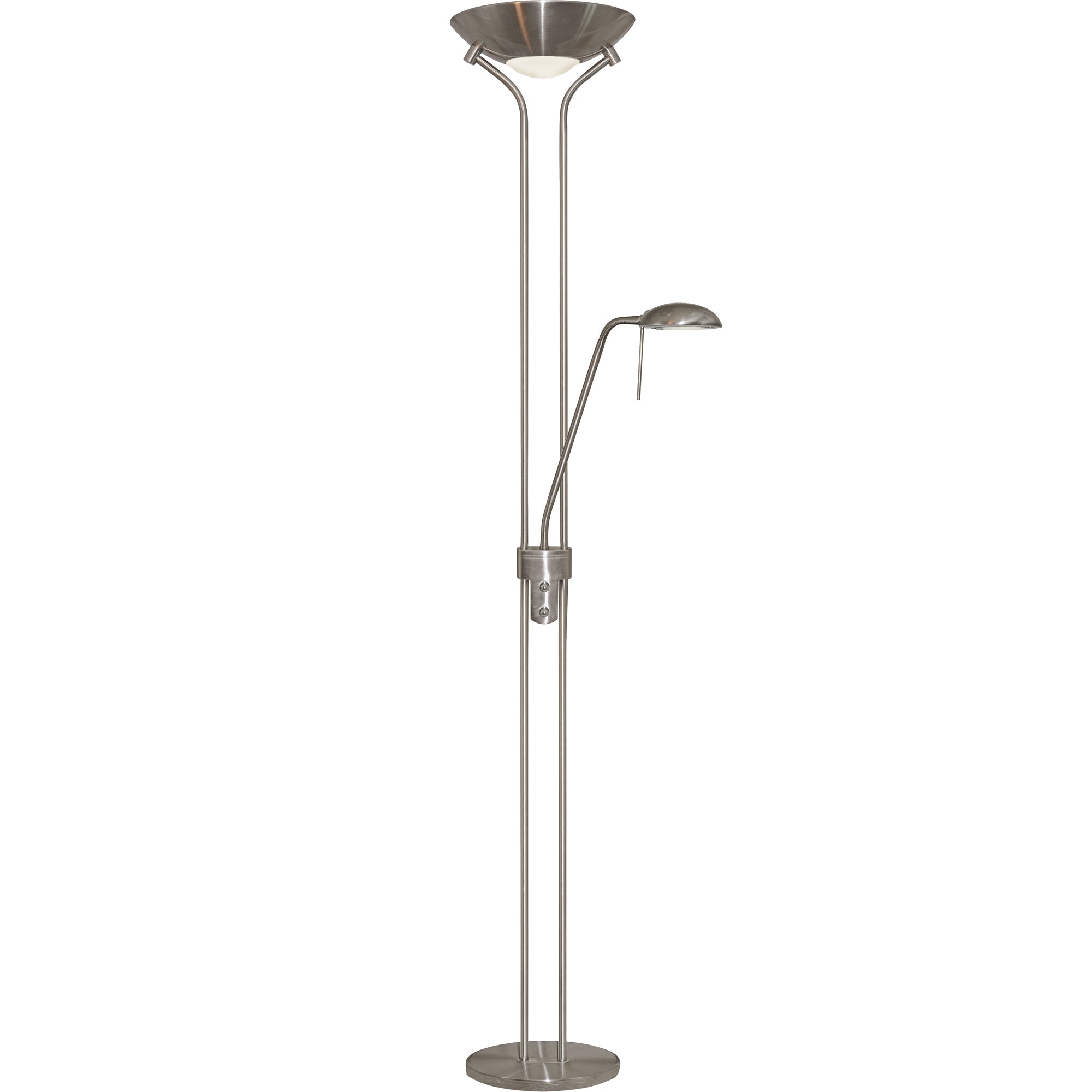 Mother & Child Floor Lamp Satin Silver