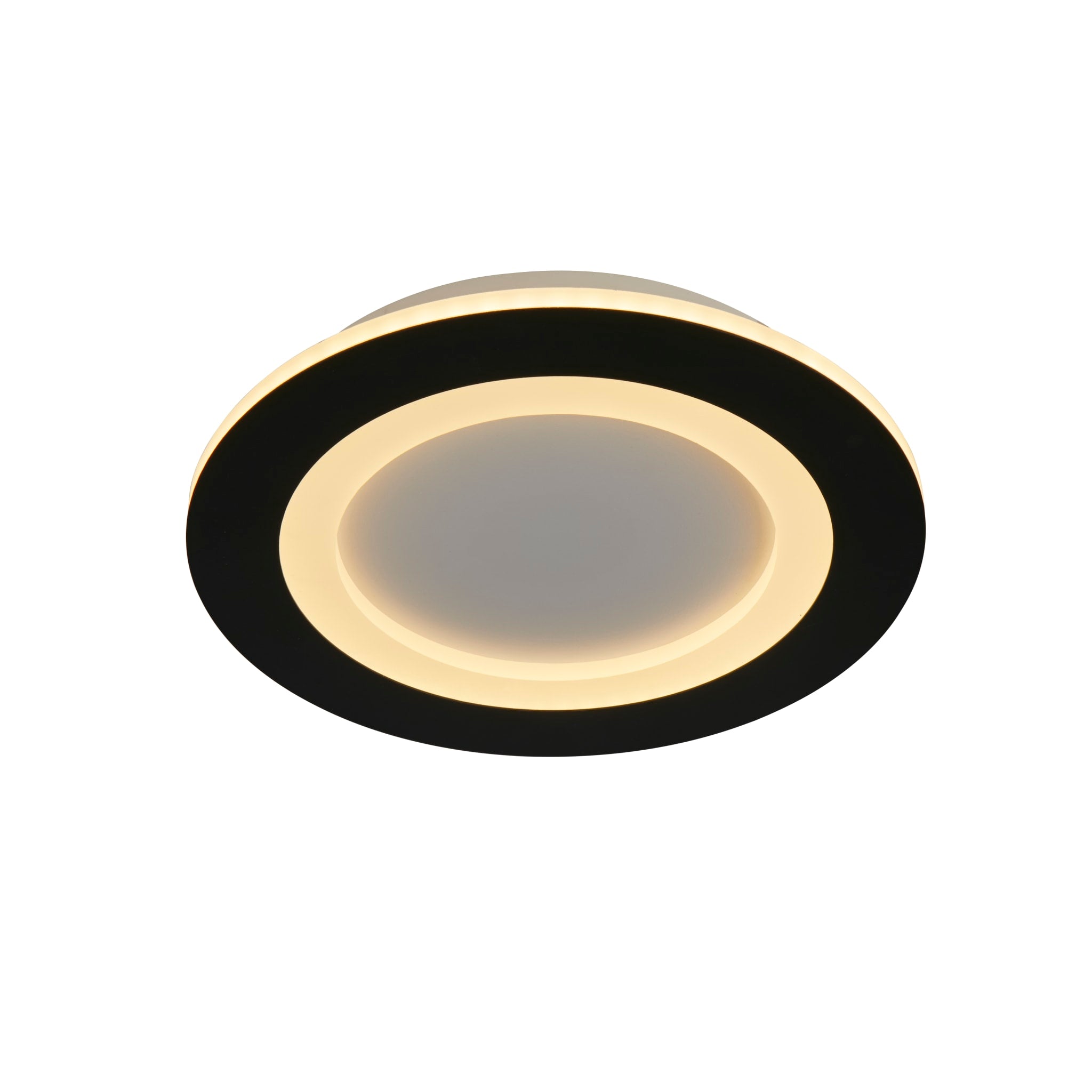 Ringo LED Round Flush. Matt Black