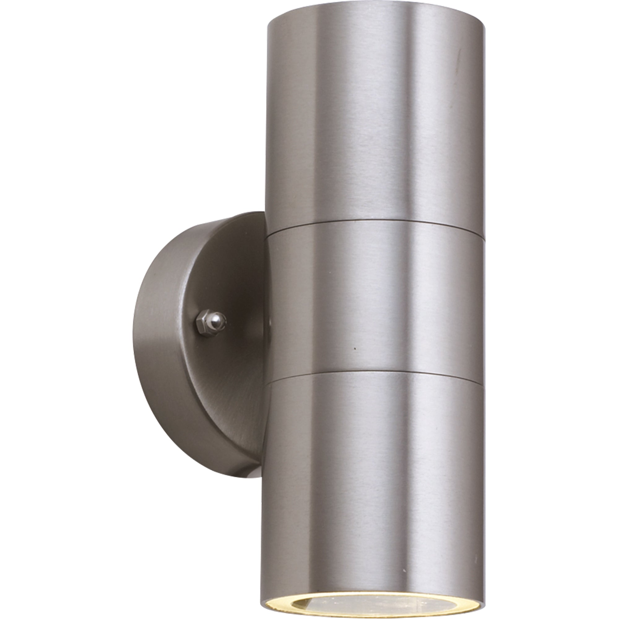 Metro Outdoor Wall Light - Metal & Glass Stainless Steel