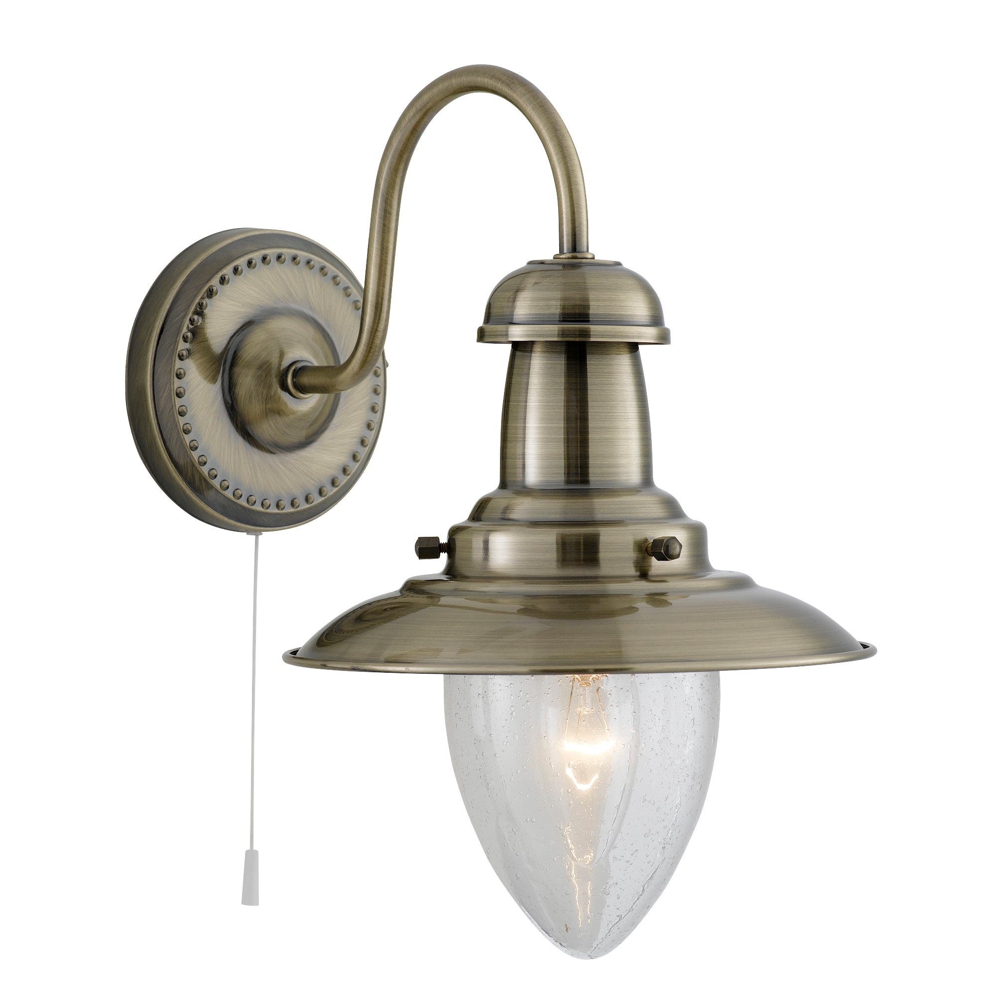 Fisherman II Wall Light Antique Brass