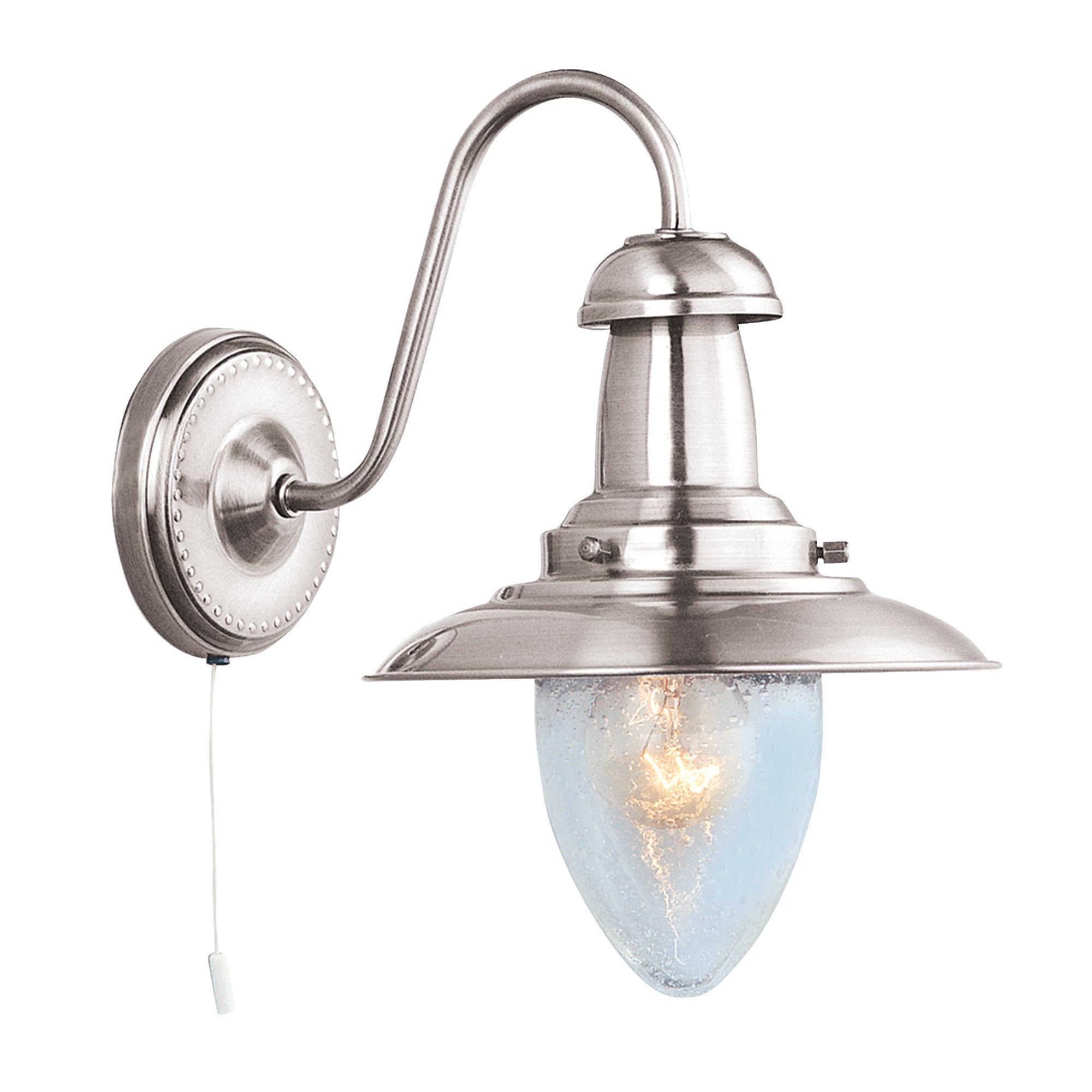 Fisherman II Wall Light Satin Silver