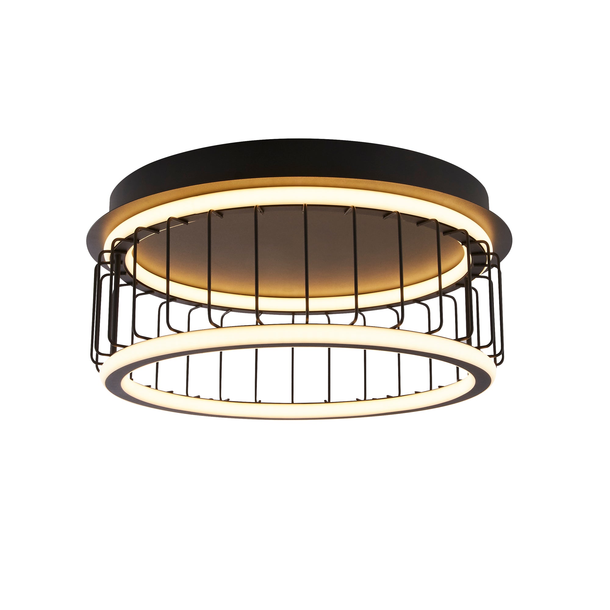 Circolo Cage Flush - Black Metal & White Silicon 400