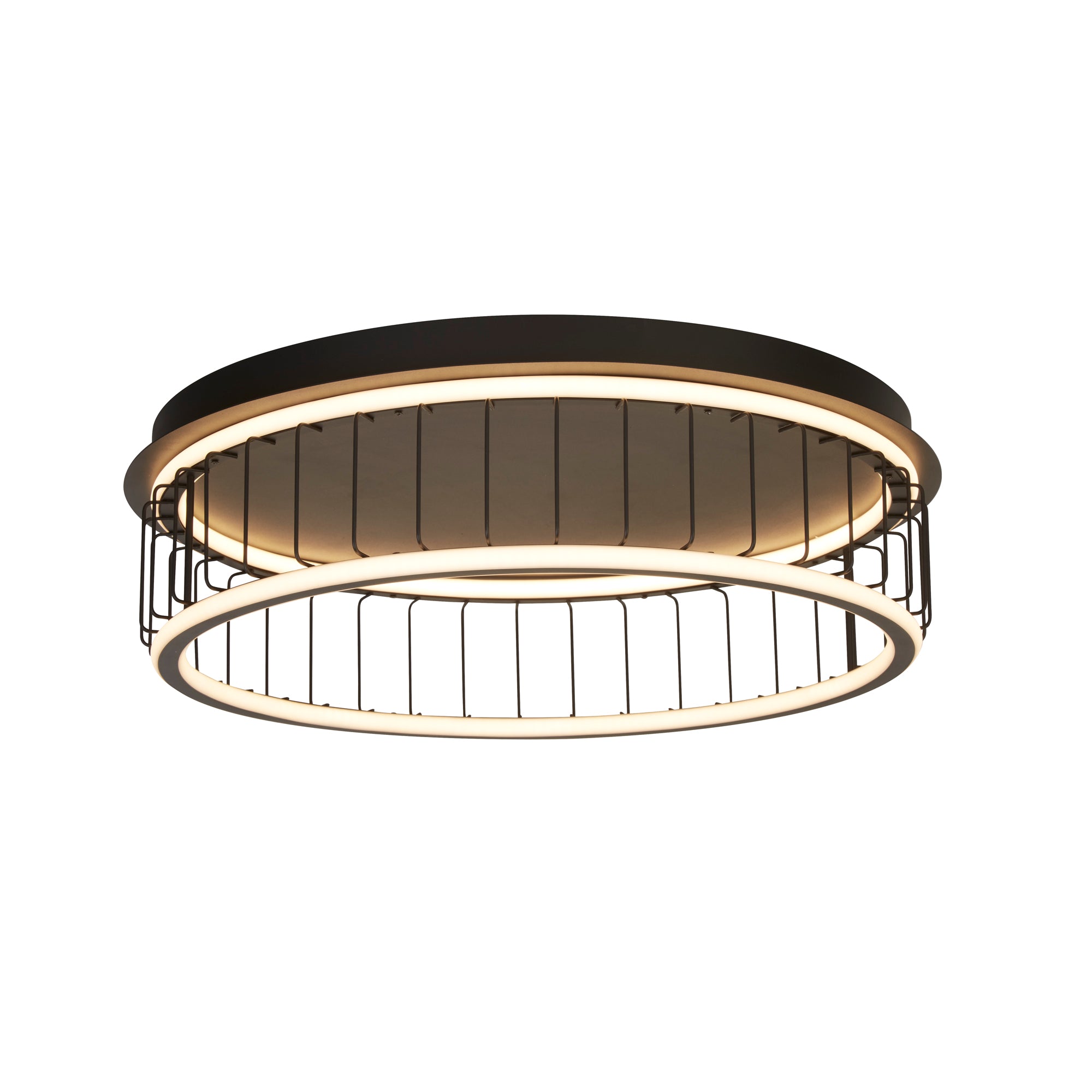 Circolo Cage Flush - Black Metal & White Silicon 600