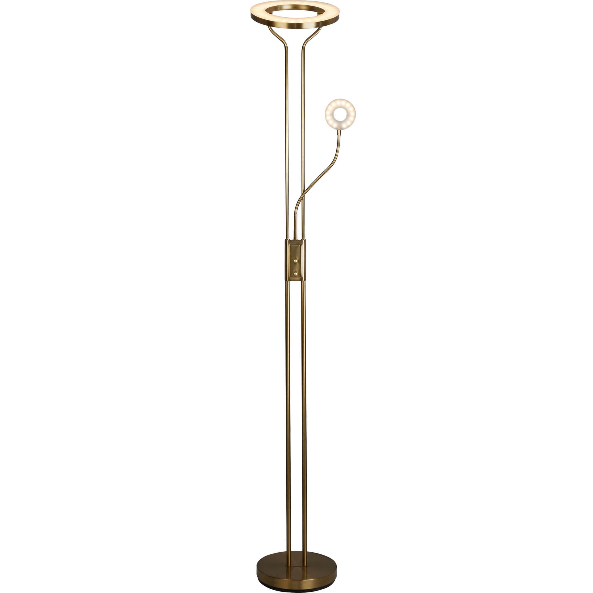 Mother & Child Floor Lamp - Metal LED Satin Brass