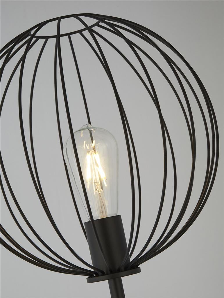 Rondo Floor Lamp - Black Metal