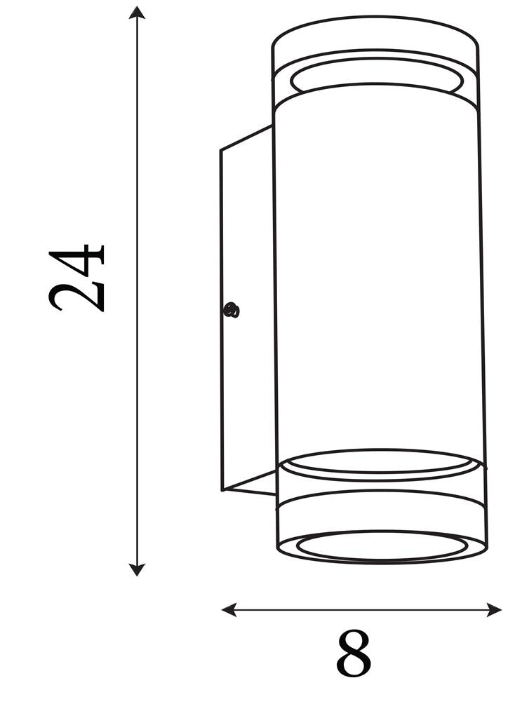 Austin Outdoor Wall Light Black