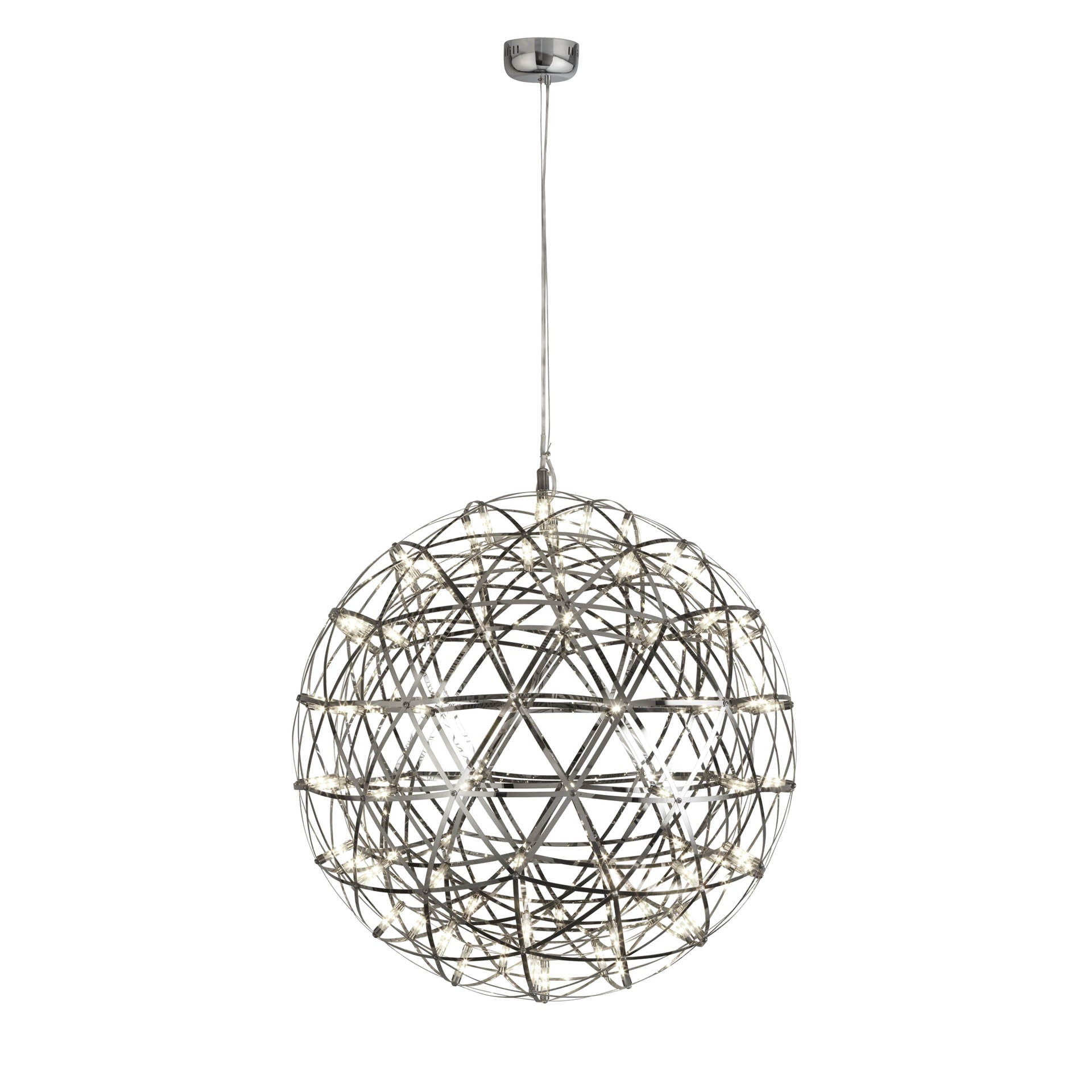 Galaxy Pendant - Polished Chrome Metal 610 x 640