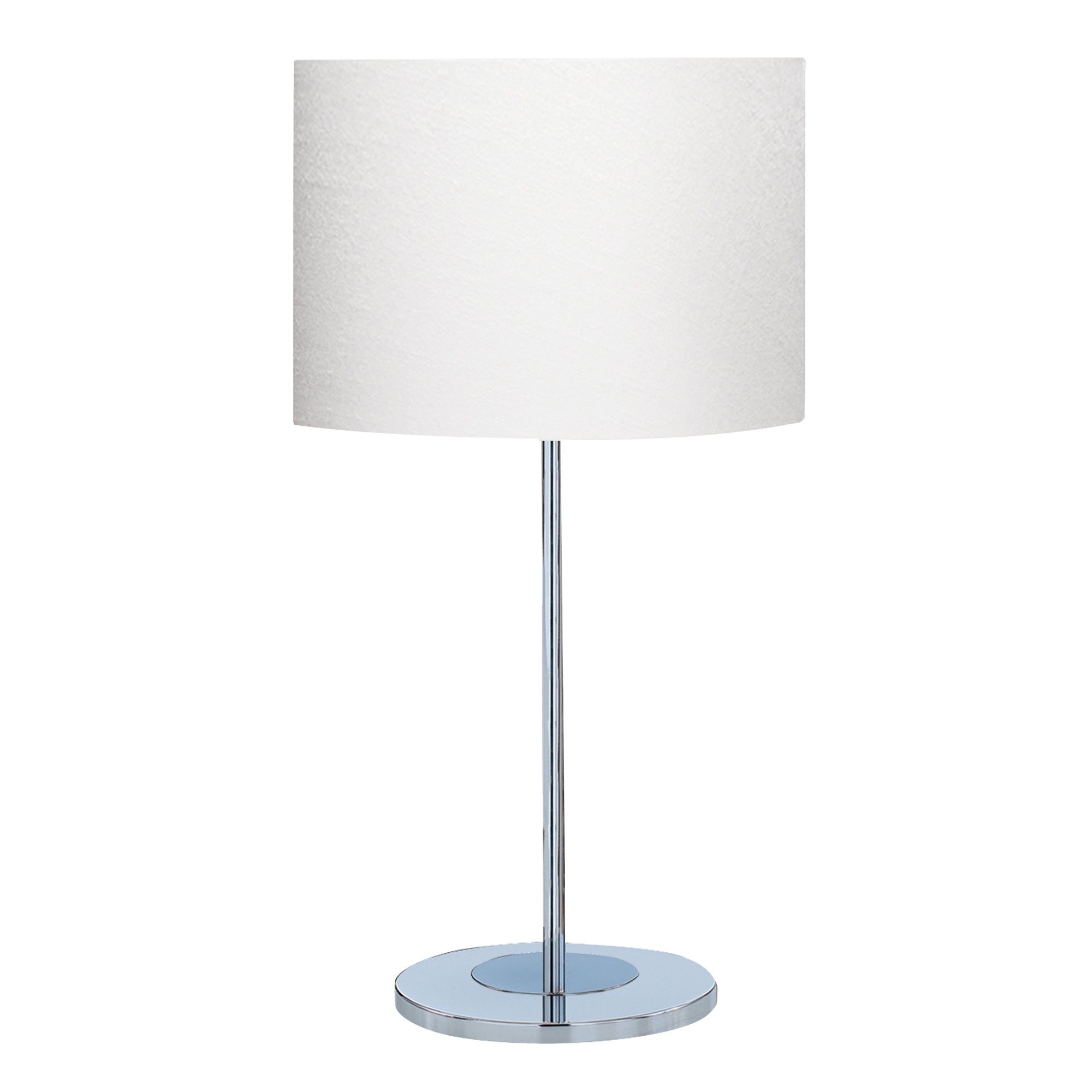 Carter Table Lamp - Chrome Base & Fabric Shade