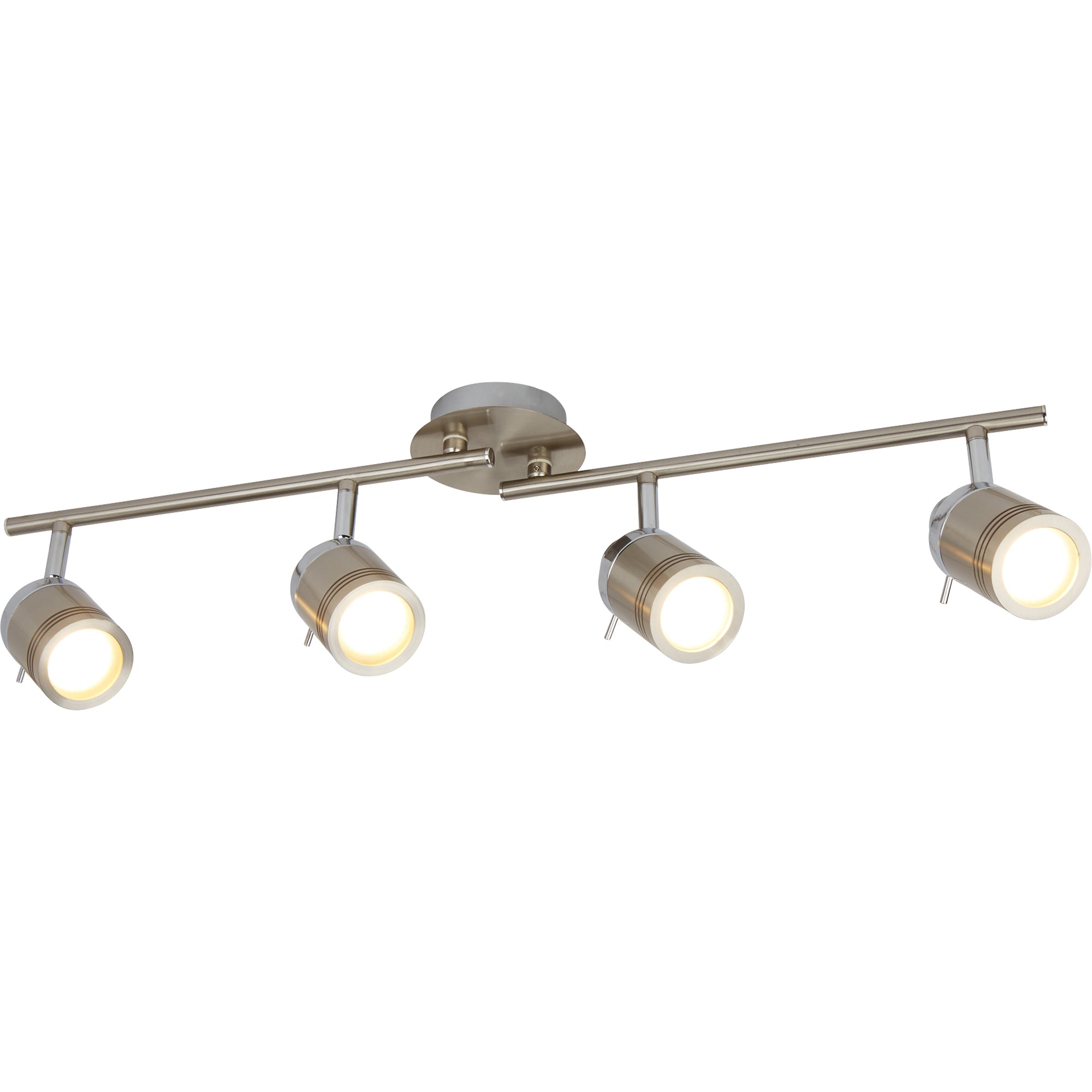 Samson Split Bar Spotlight - Metal Satin Silver, Chrome and Silver / 4